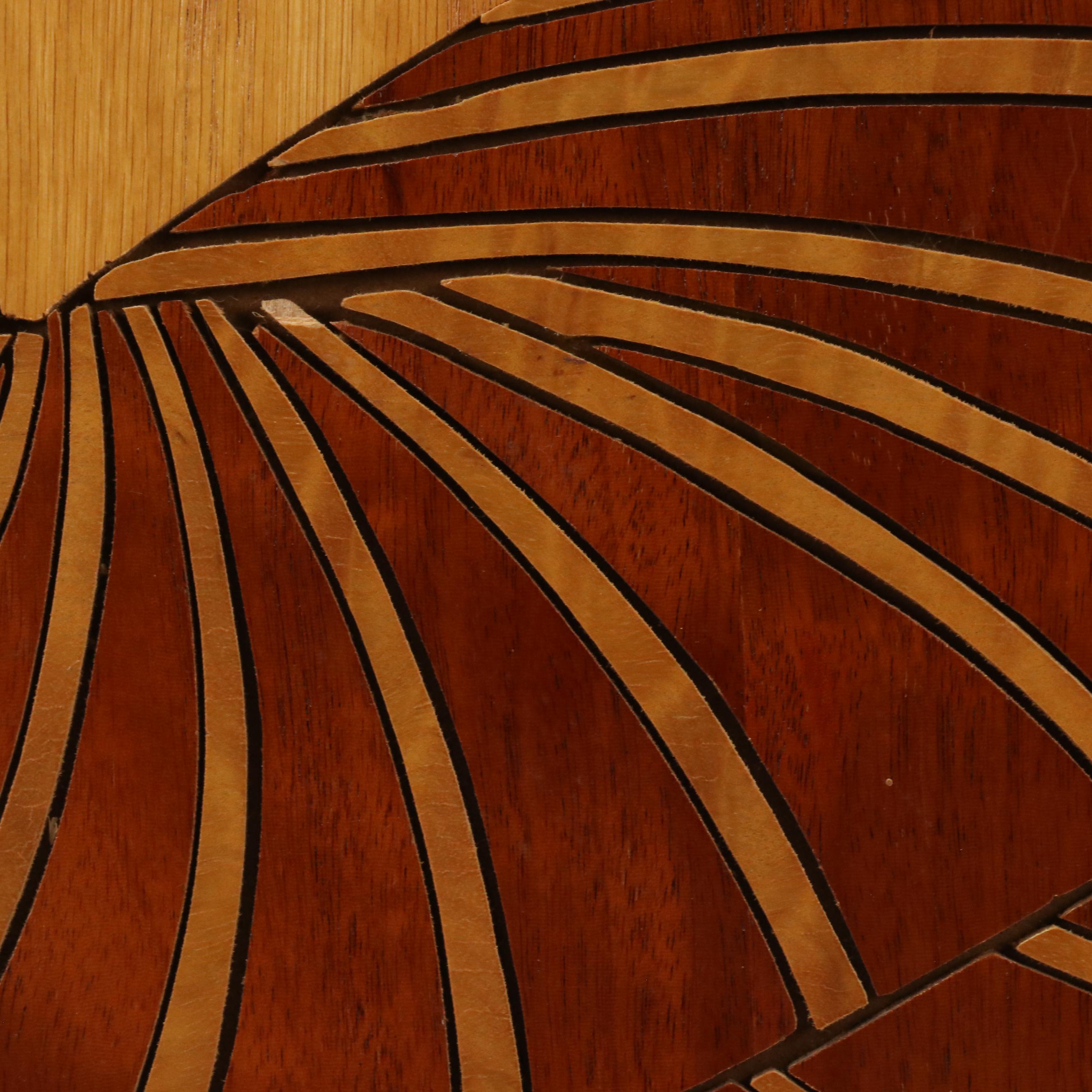 Stedman Deco Revival Marquetry Wood Panel, Circa 1970