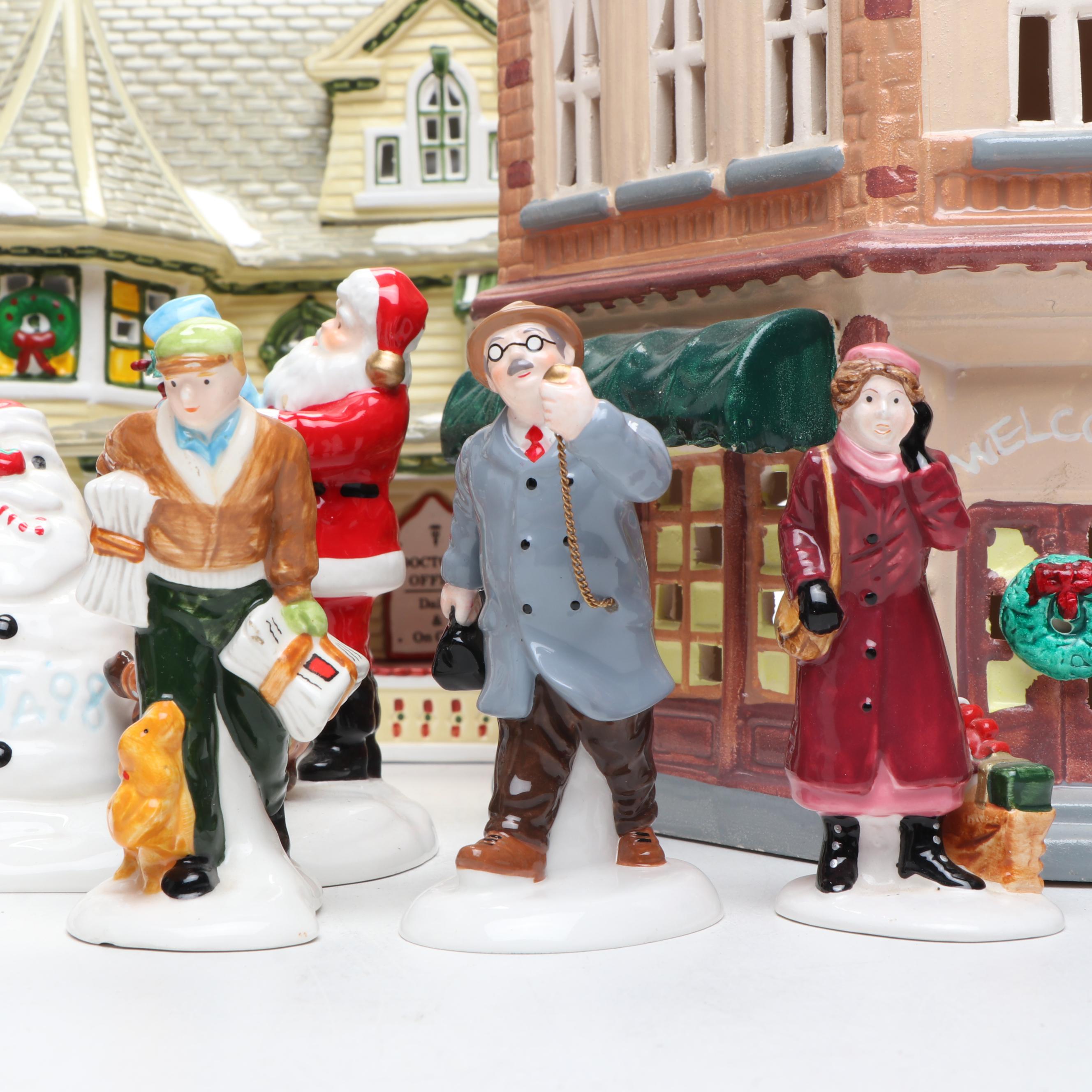 Dept. 56 Snow Village Christmas "Stuck in Snow", "Sleighride" and More Figures