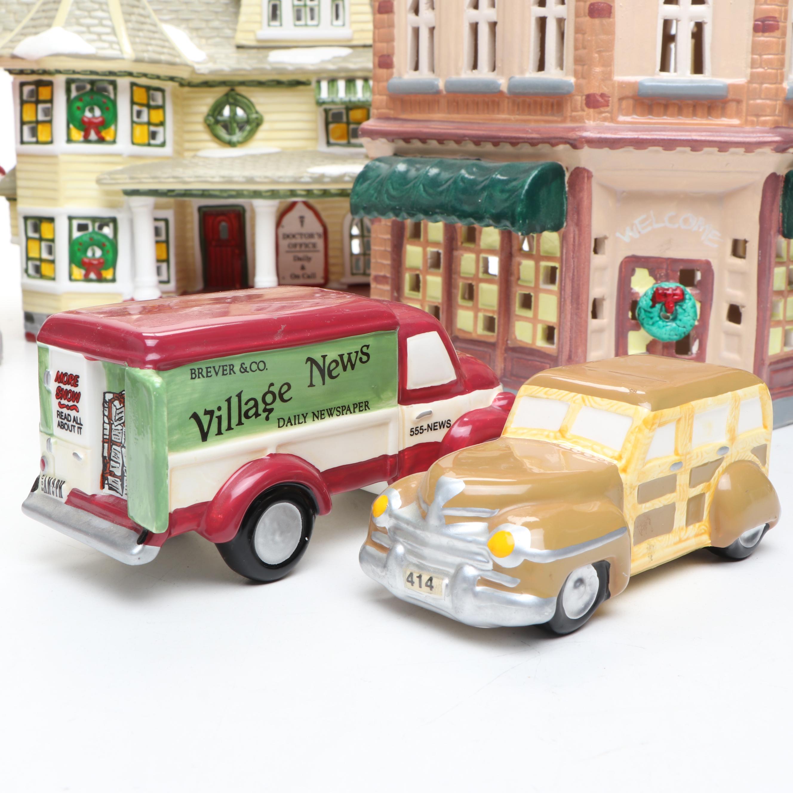 Dept. 56 Snow Village Christmas "Stuck in Snow", "Sleighride" and More Figures