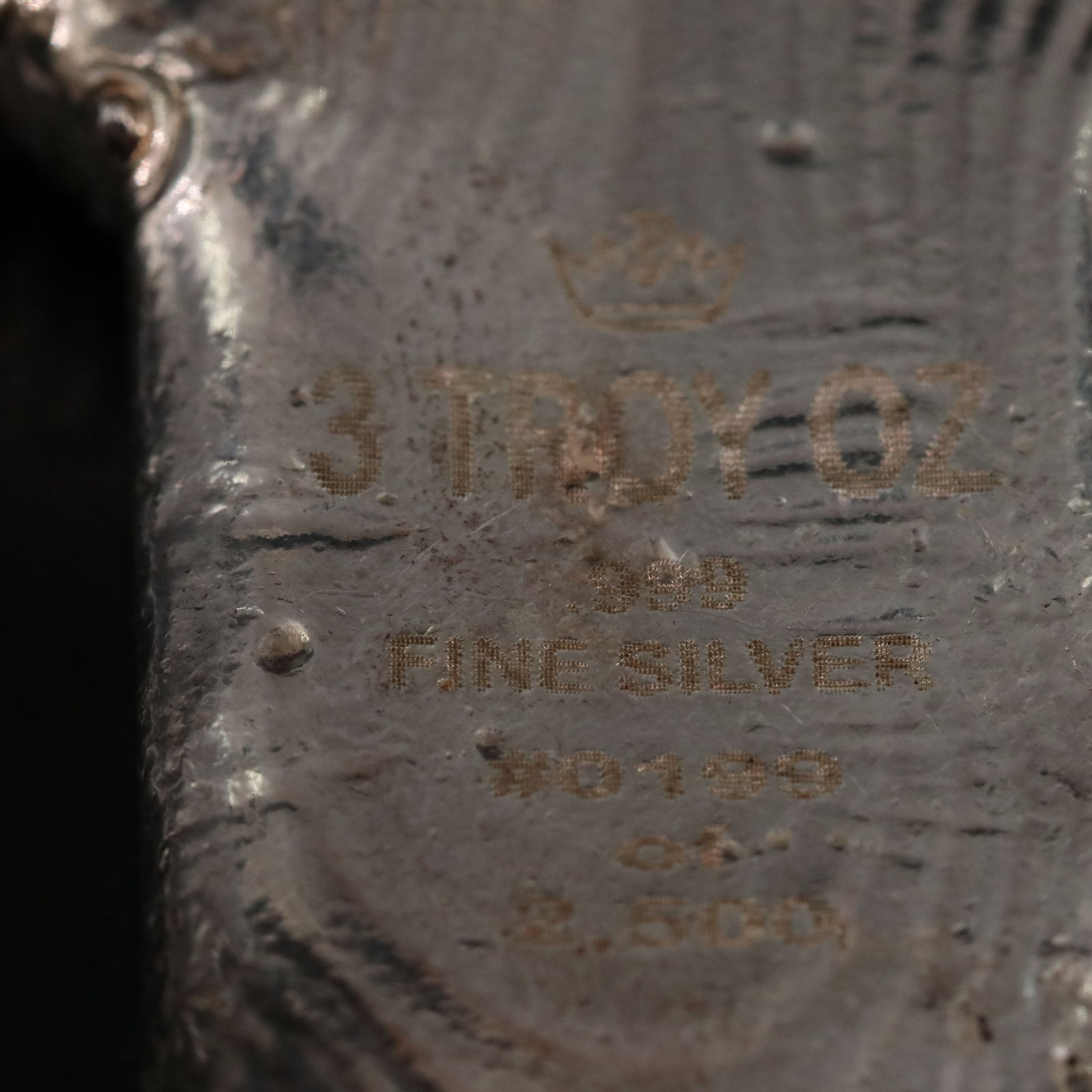 "RIP" Gravestone Three Troy Ounce .999 Silver Bar