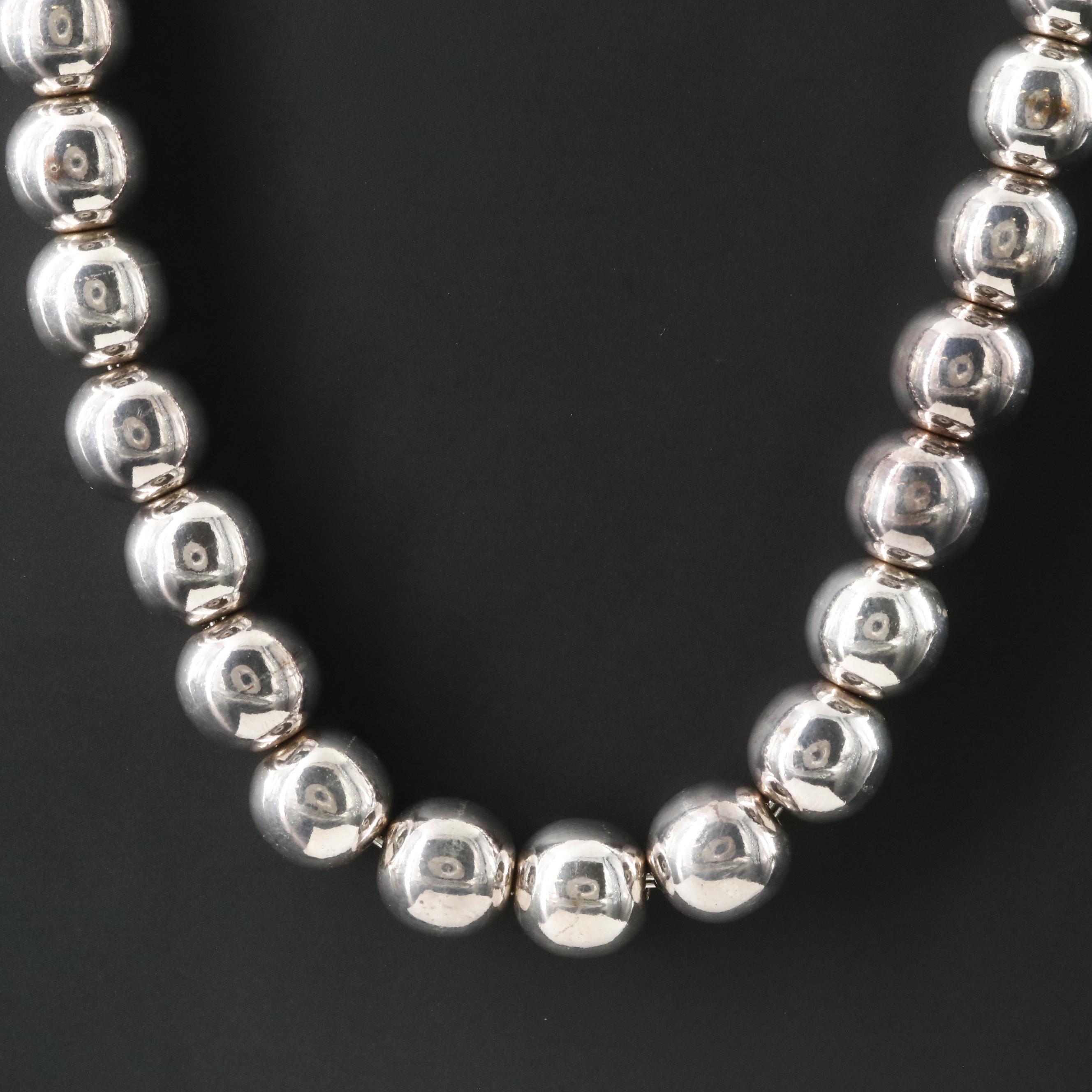 Sterling Bead Necklace