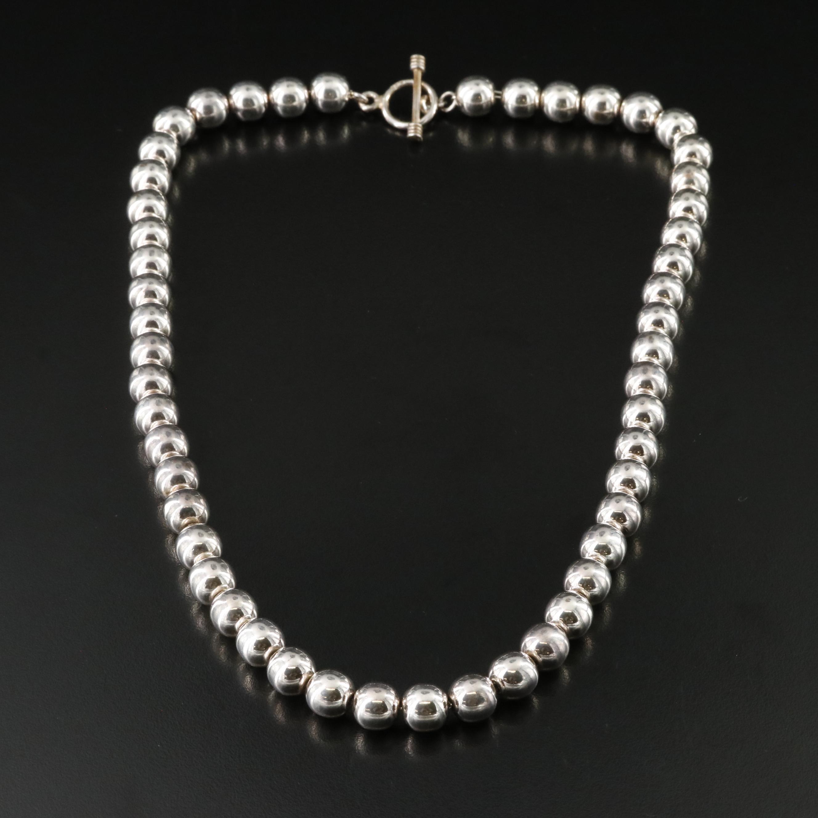 Sterling Bead Necklace