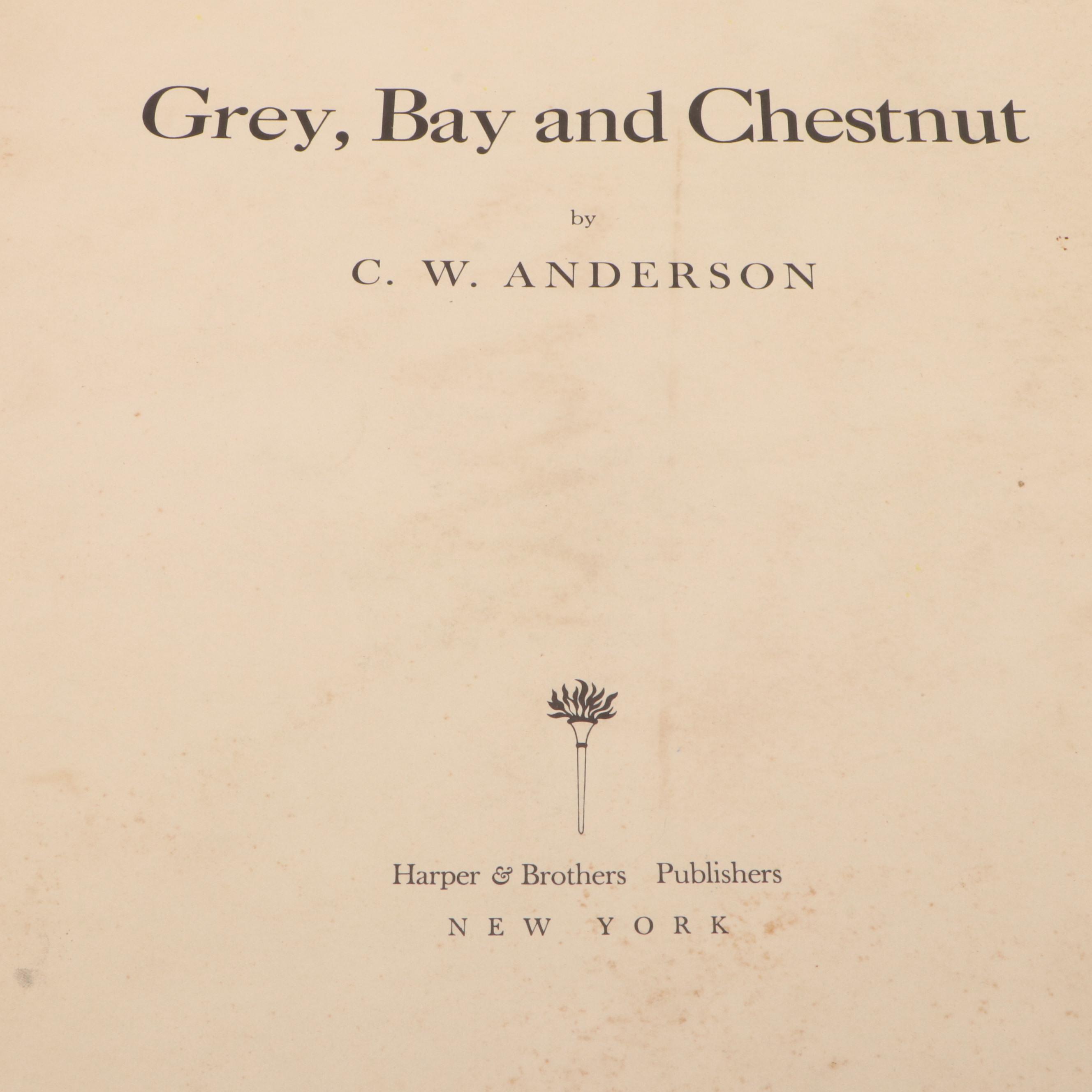 "Grey, Bay and Chestnut" by C. W. Anderson, 1955