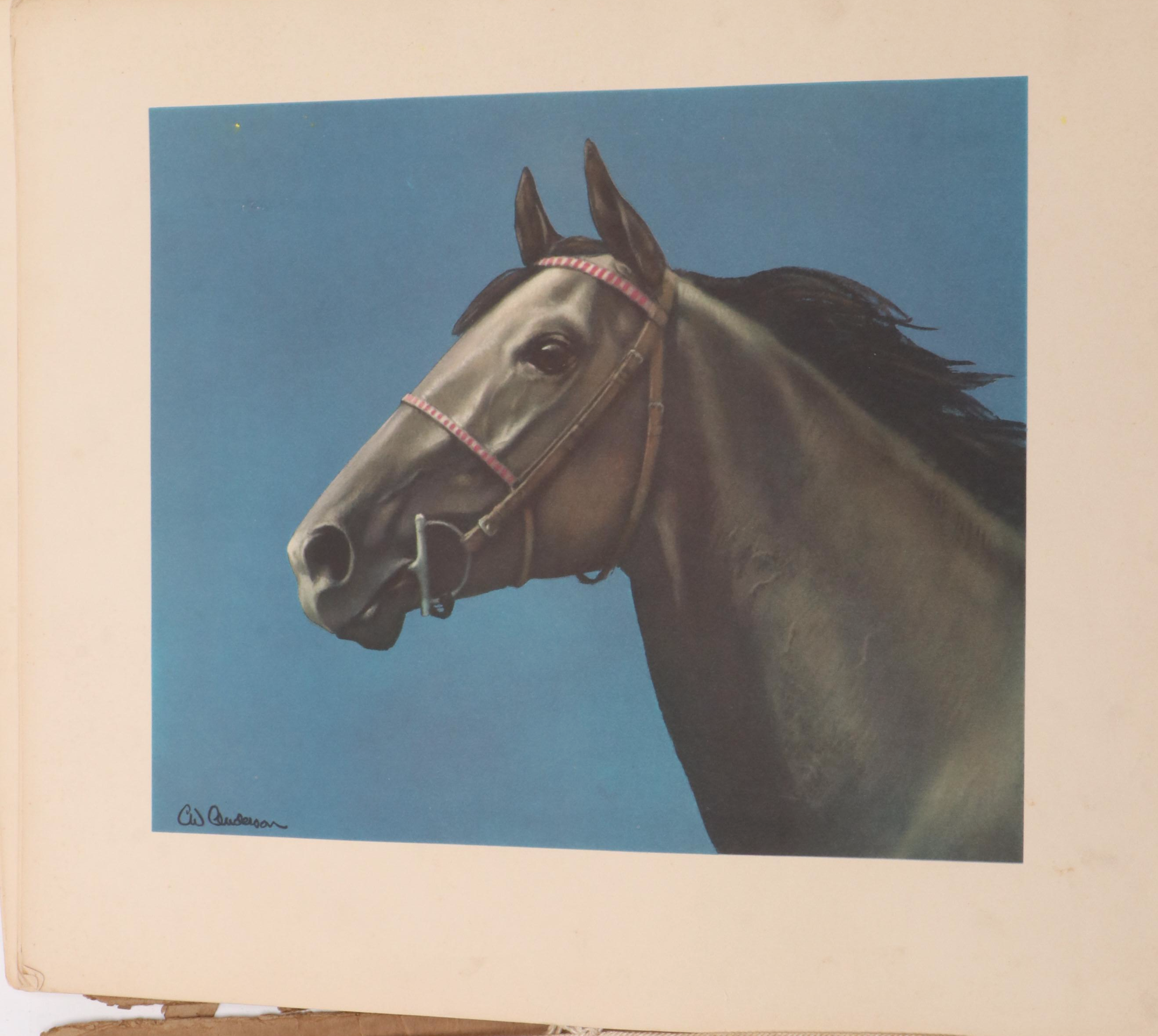 "Grey, Bay and Chestnut" by C. W. Anderson, 1955