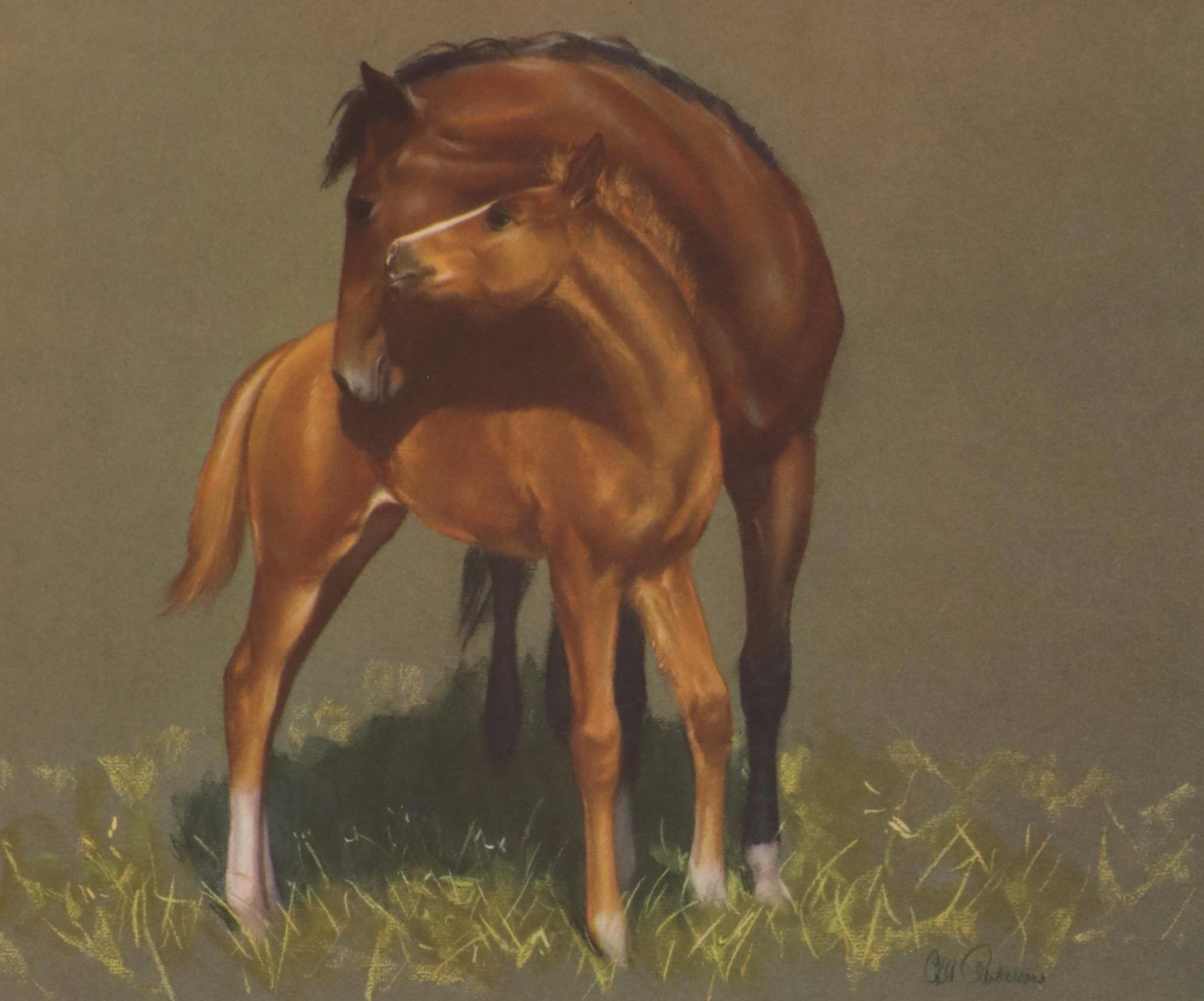 "Grey, Bay and Chestnut" by C. W. Anderson, 1955