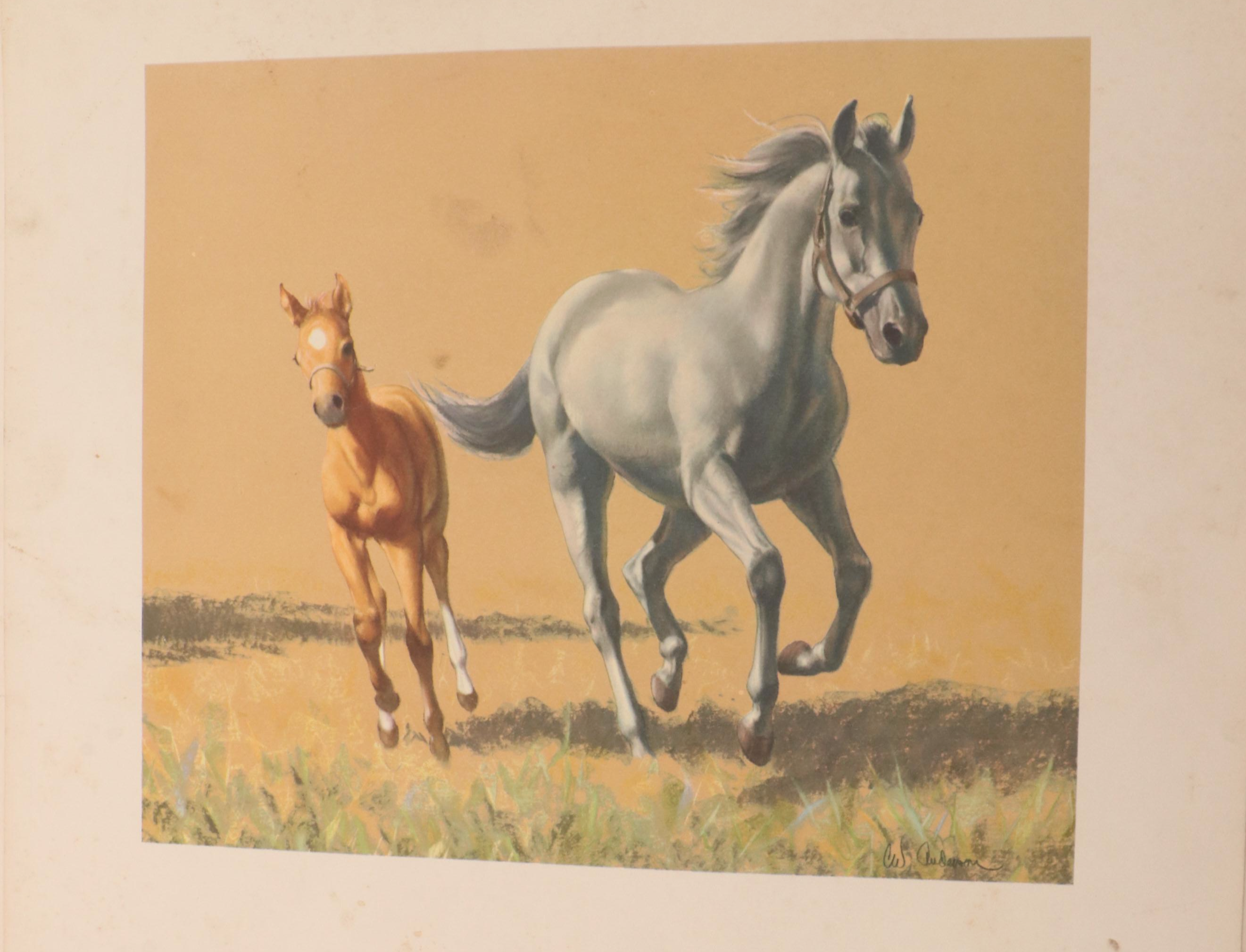 "Grey, Bay and Chestnut" by C. W. Anderson, 1955