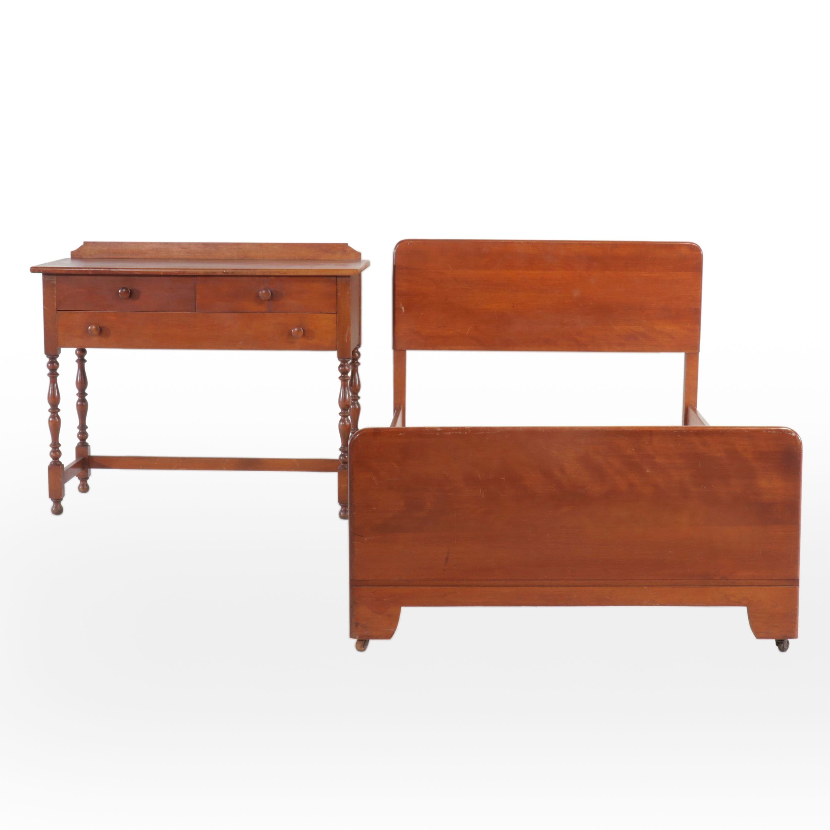 Conant-Ball Co. American Colonial Cherry Washstand with Twin Size Bed