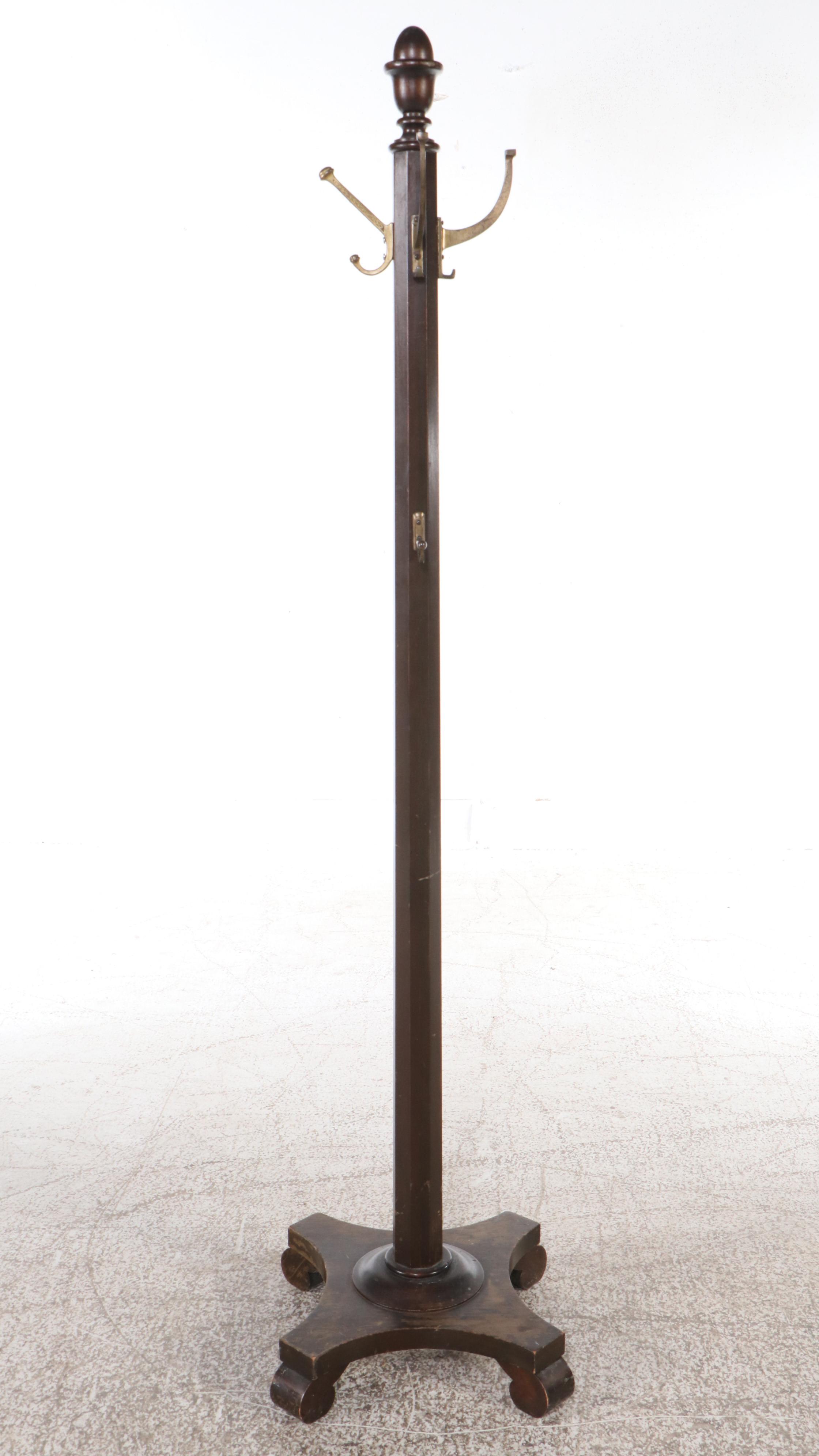 Vintage Art Deco Style and Other Wood Coat Racks, 20th Century