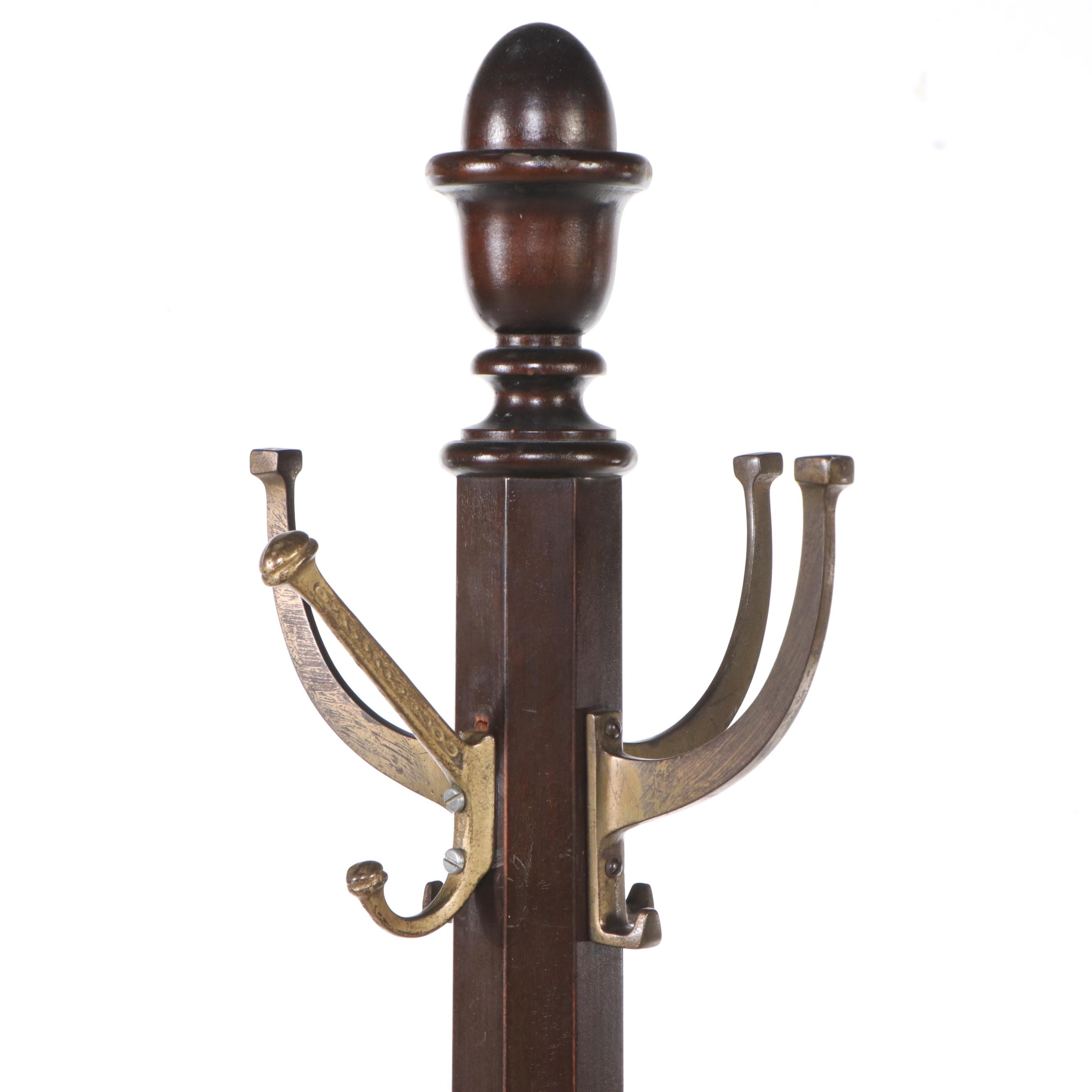 Vintage Art Deco Style and Other Wood Coat Racks, 20th Century