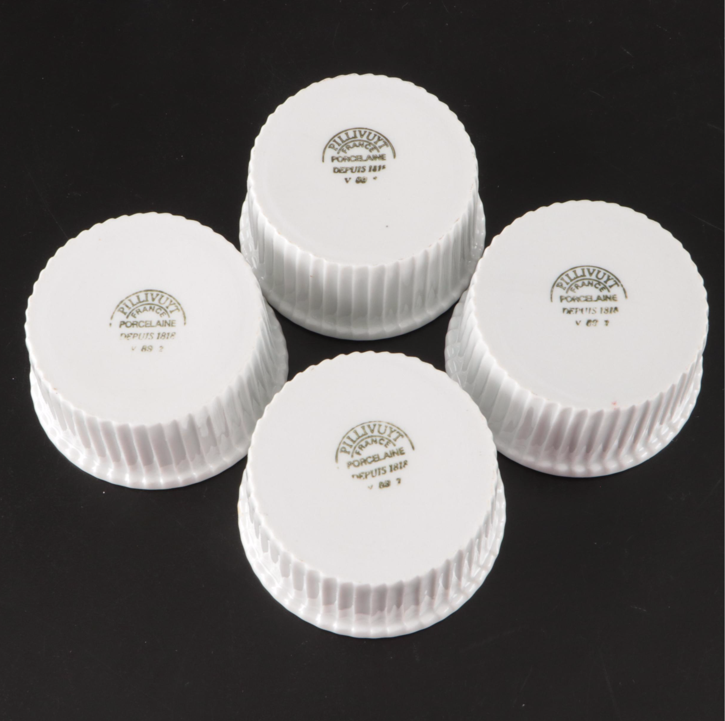 White Porcelain Espresso Cups with Other Bakeware and Serving Pieces