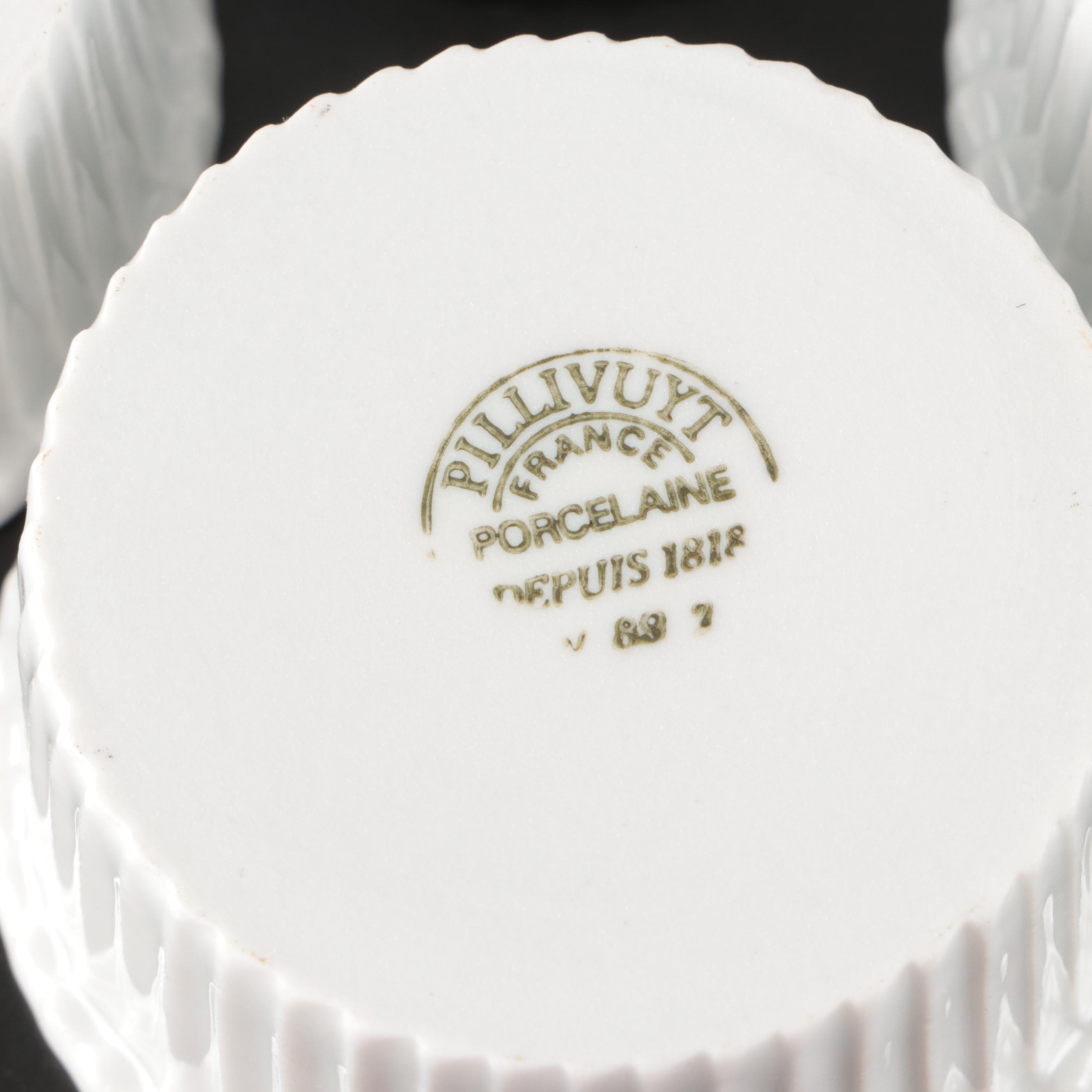 White Porcelain Espresso Cups with Other Bakeware and Serving Pieces