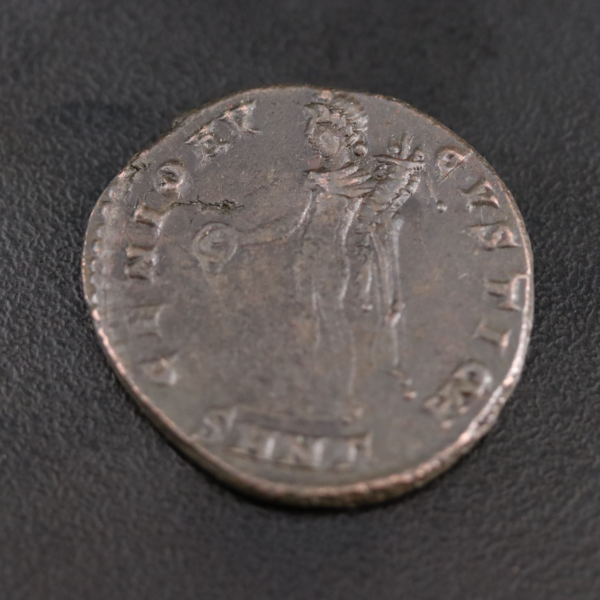 Ancient Roman Imperial Æ Follis Coin of Galerius, ca. 308 A.D.