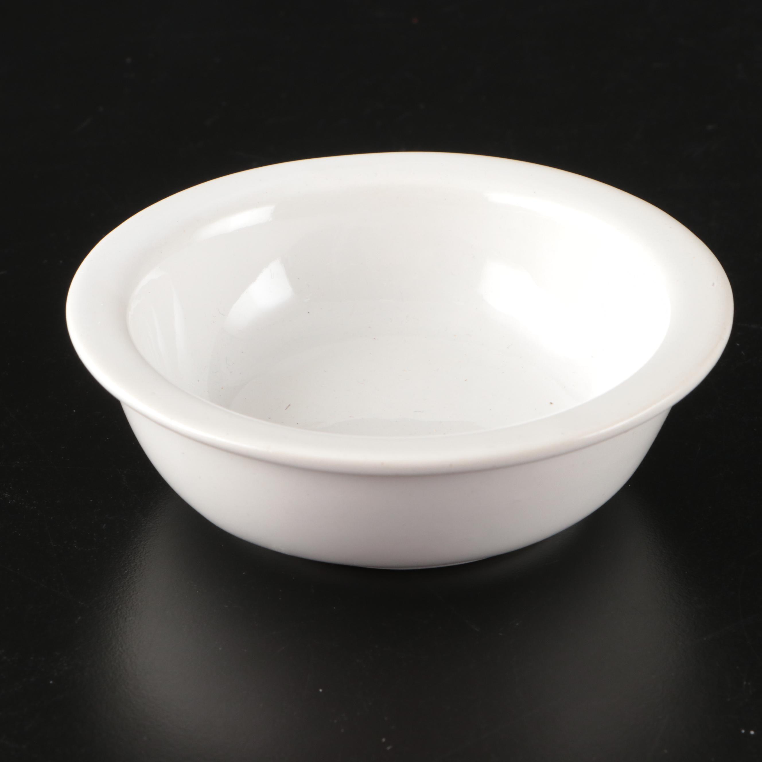 White Porcelain Espresso Cups with Other Bakeware and Serving Pieces