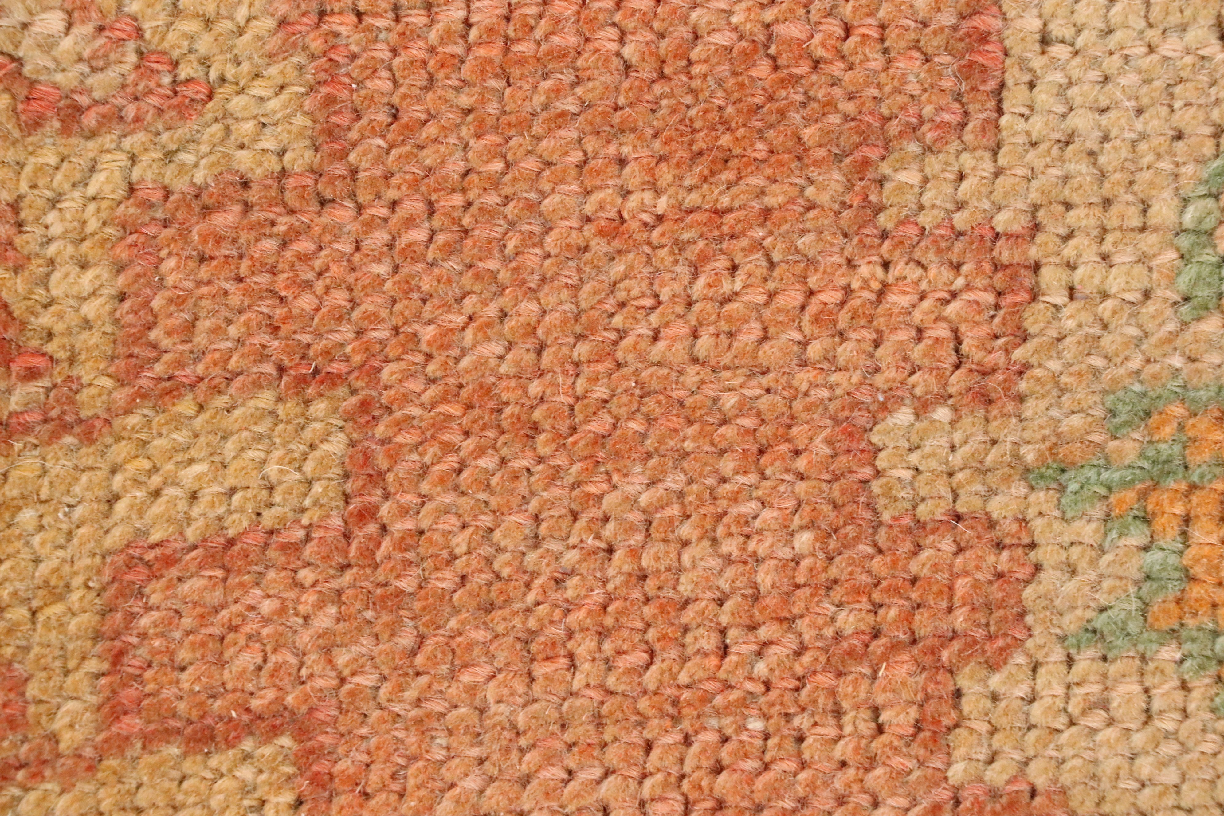 5'9 x 8'3 Hand-Knotted Turkish Oushak Area Rug