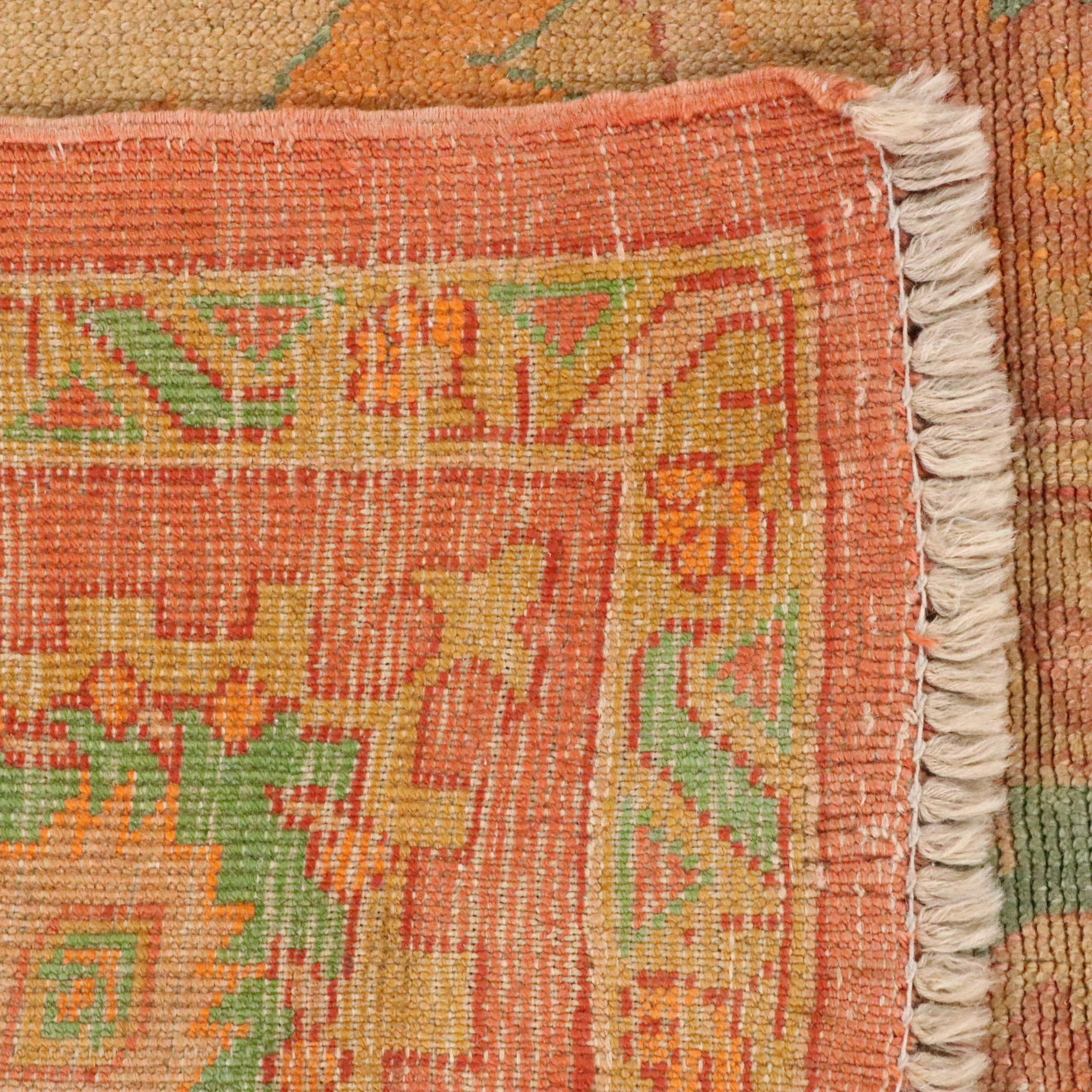 5'9 x 8'3 Hand-Knotted Turkish Oushak Area Rug