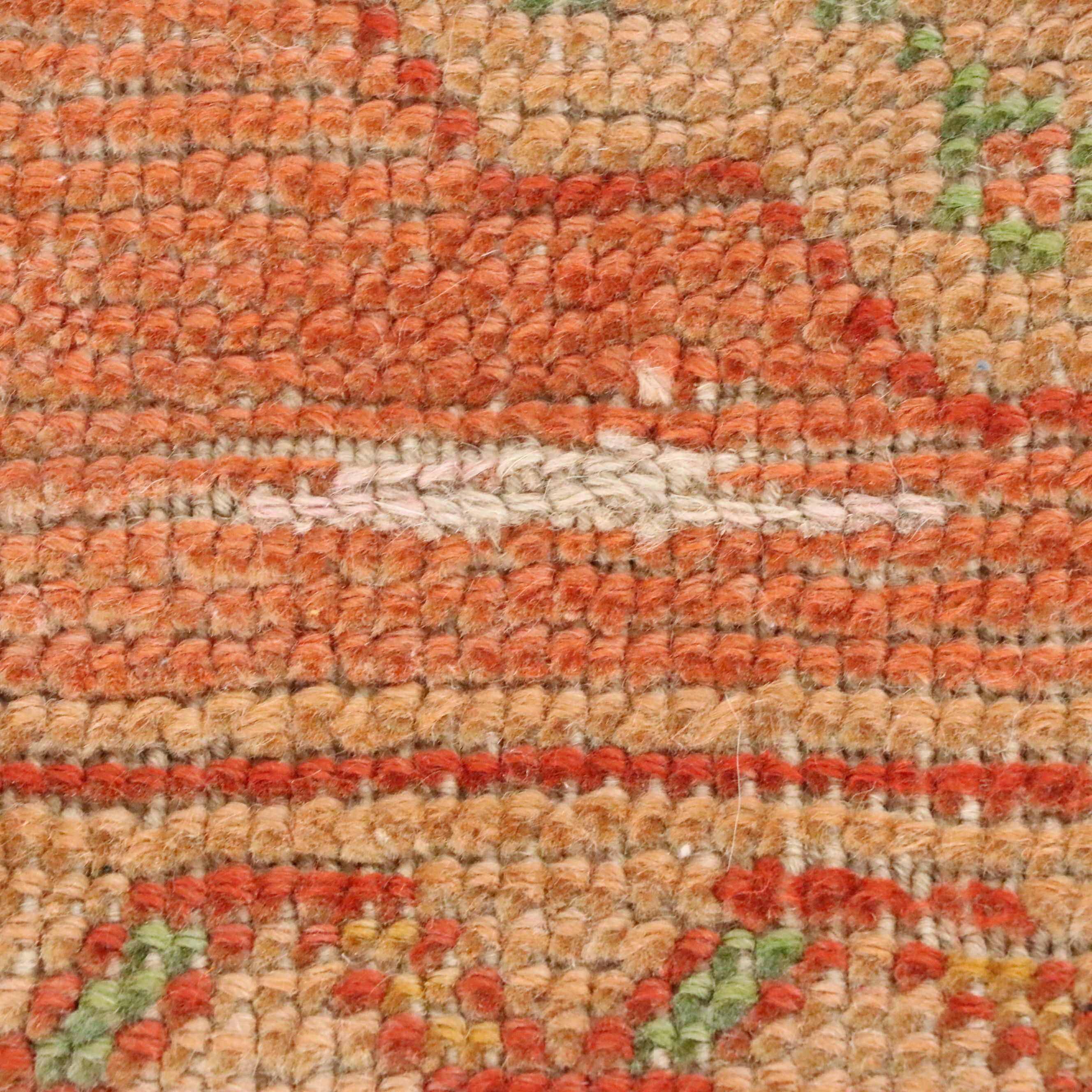 5'9 x 8'3 Hand-Knotted Turkish Oushak Area Rug