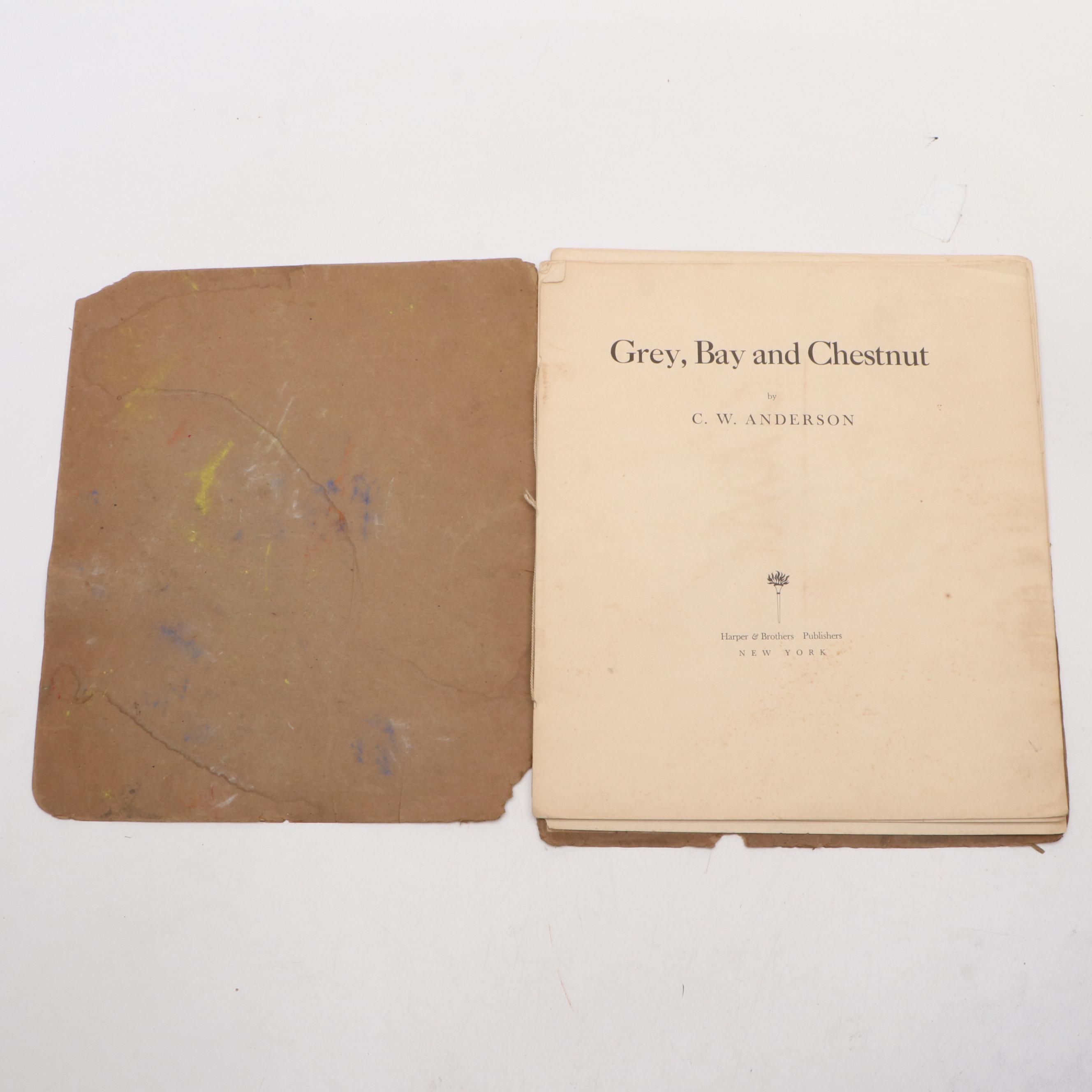 "Grey, Bay and Chestnut" by C. W. Anderson, 1955