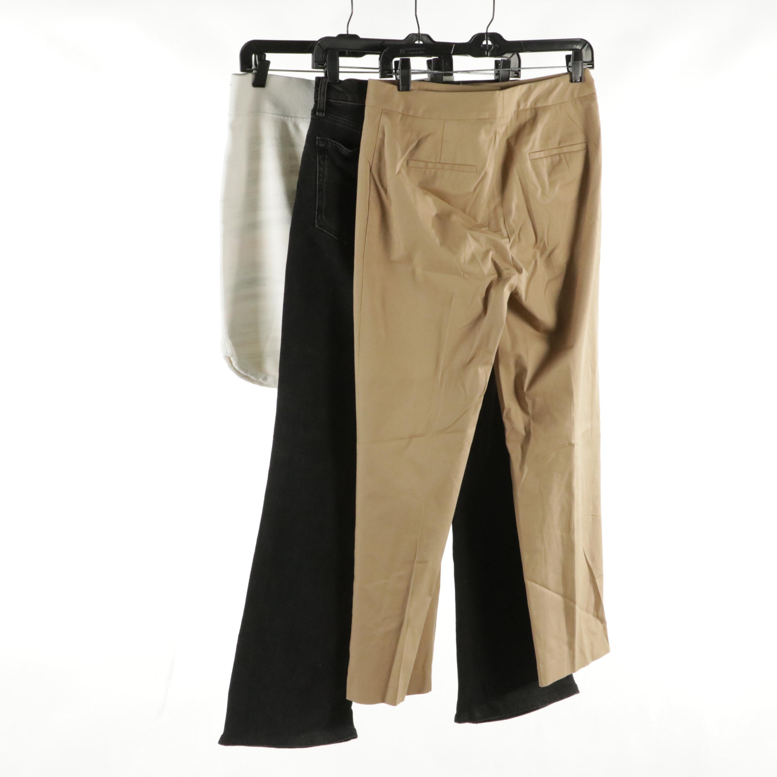 Rag & Bone Black Denim Jeans, Kobi Halperin Flat-Front Pants, and Nike Skirt