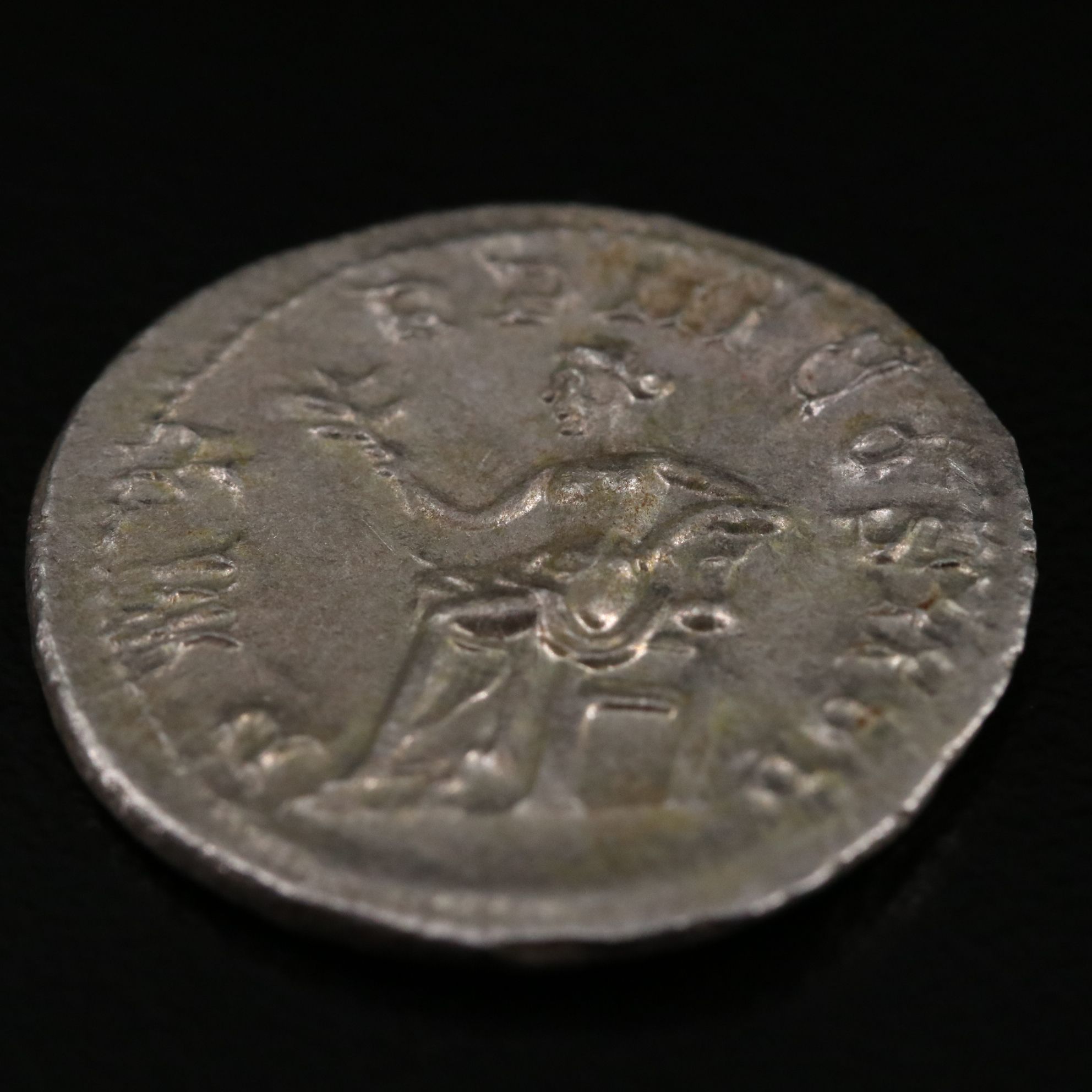Ancient Roman Imperial AR Denarius Coin of Gordian III, ca. 242 A.D.