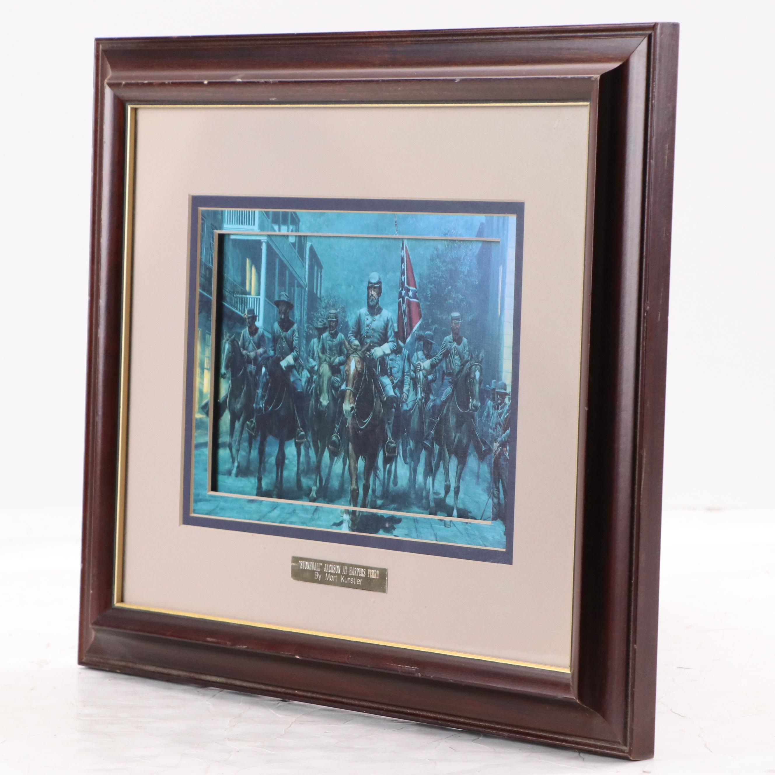 Offset Lithograph "'Stonewall' Jackson at Harpers Ferry" After Mort Künstler