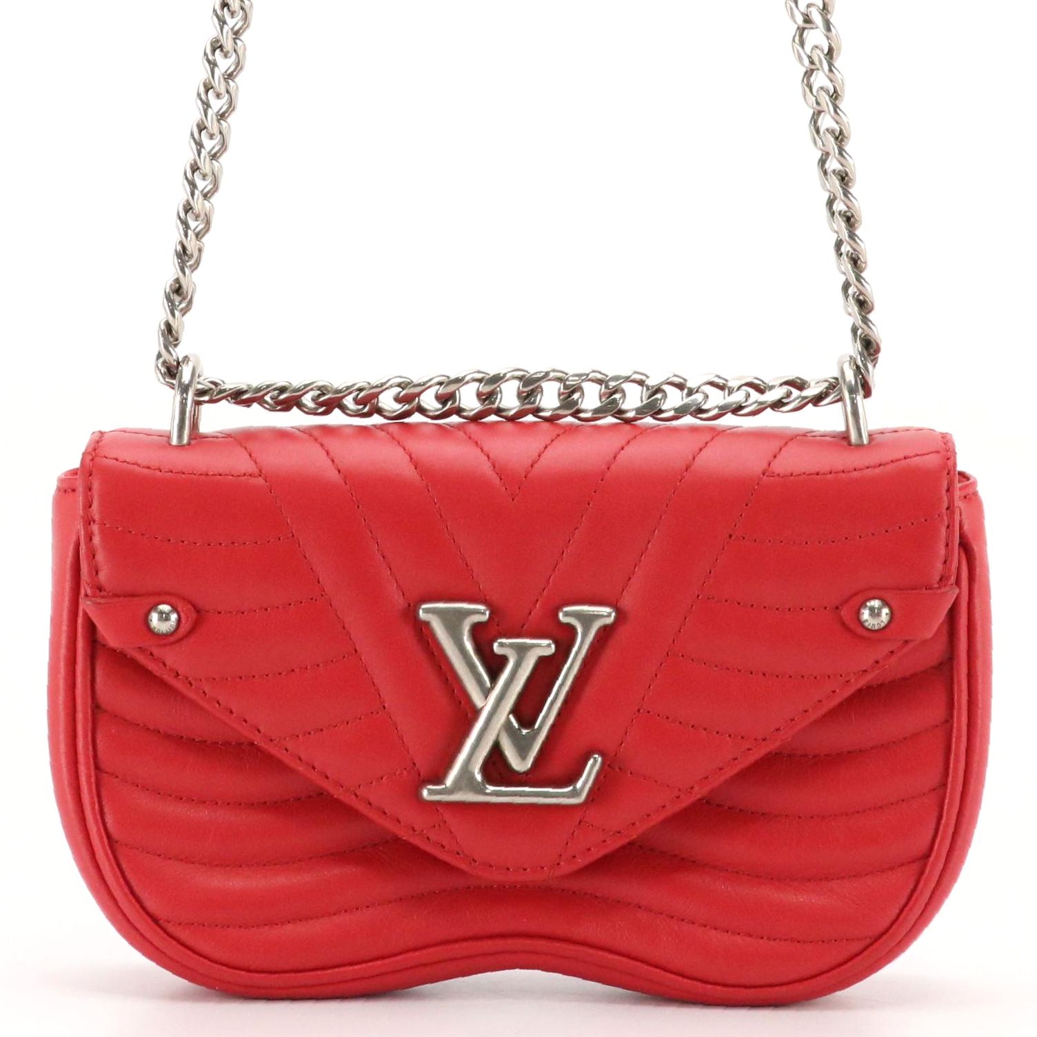 Louis Vuitton New Wave Two-Way Bag in Red Quilted Calfskin Leather