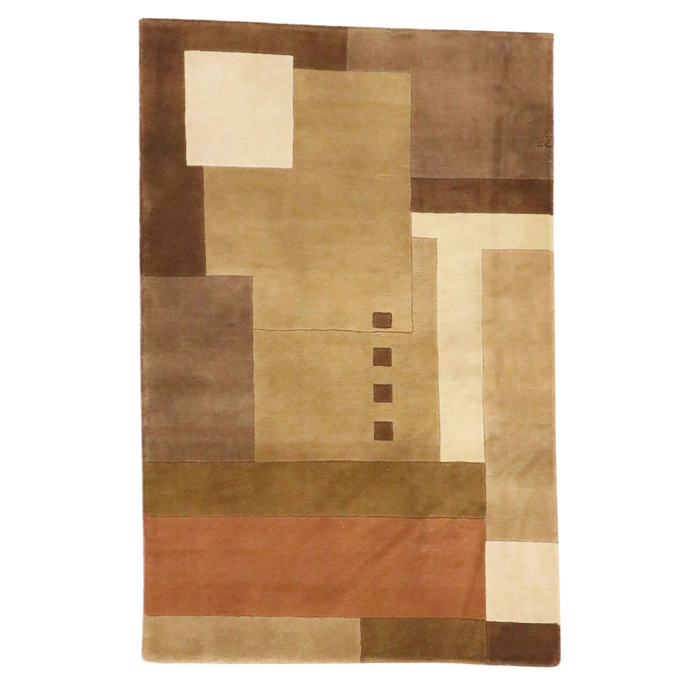 3'6 x 5'4 Hand-Knotted Momeni Area Rug