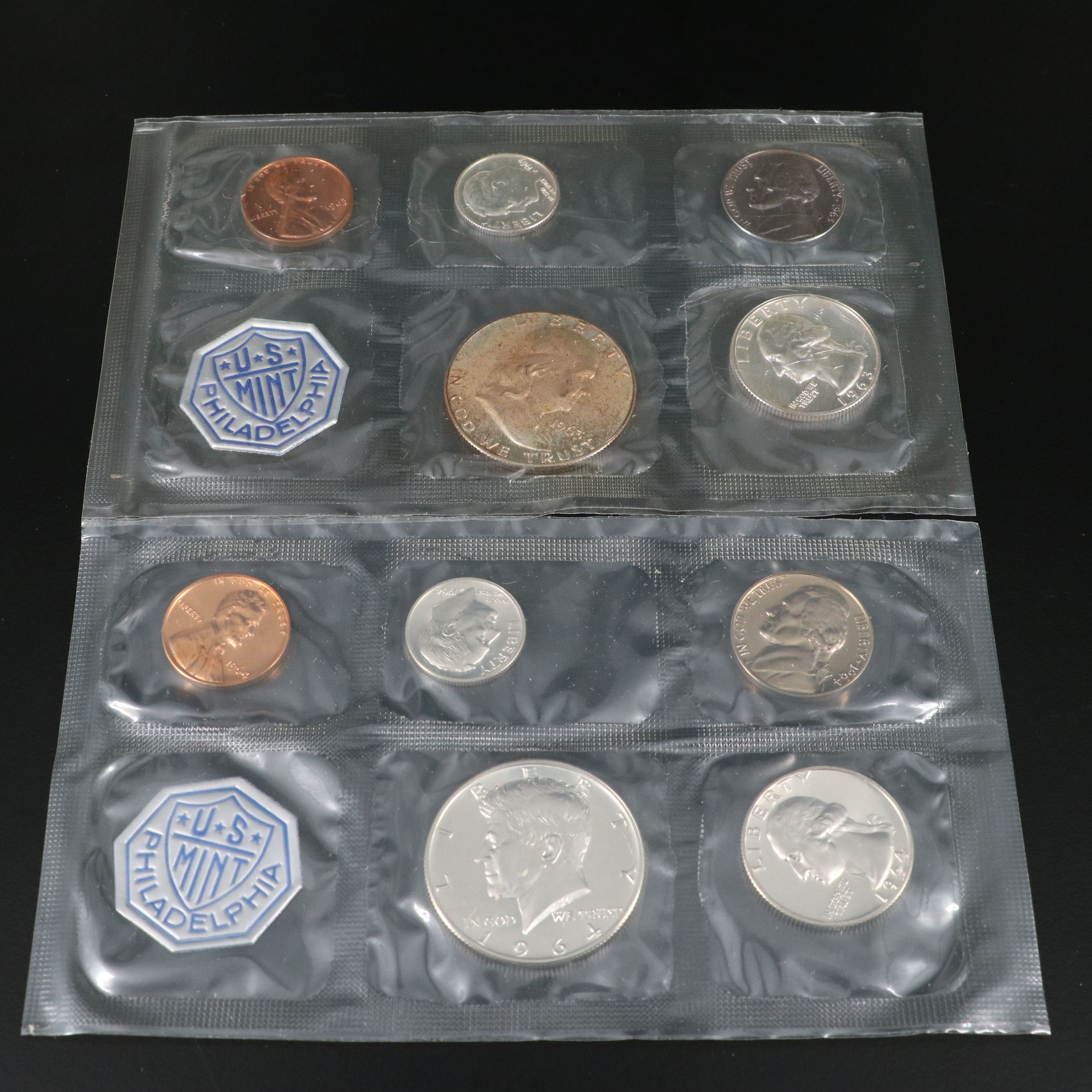 Collection of Four Different Classic Silver U.S. Proof Sets 1961-1964