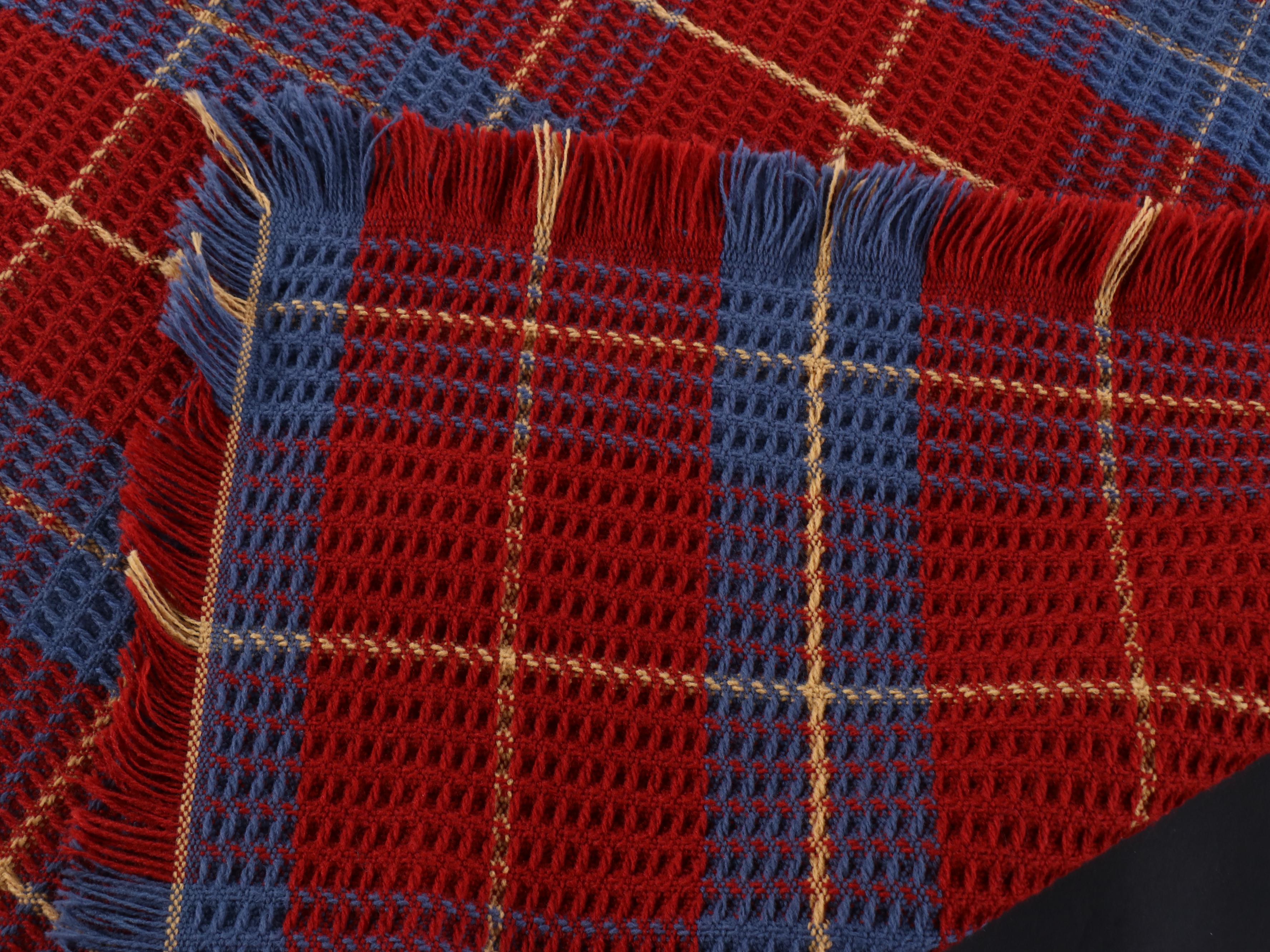 L.L. Bean Hudson Bay Style Wool Blanket with Other Plaid Blanket and Tote