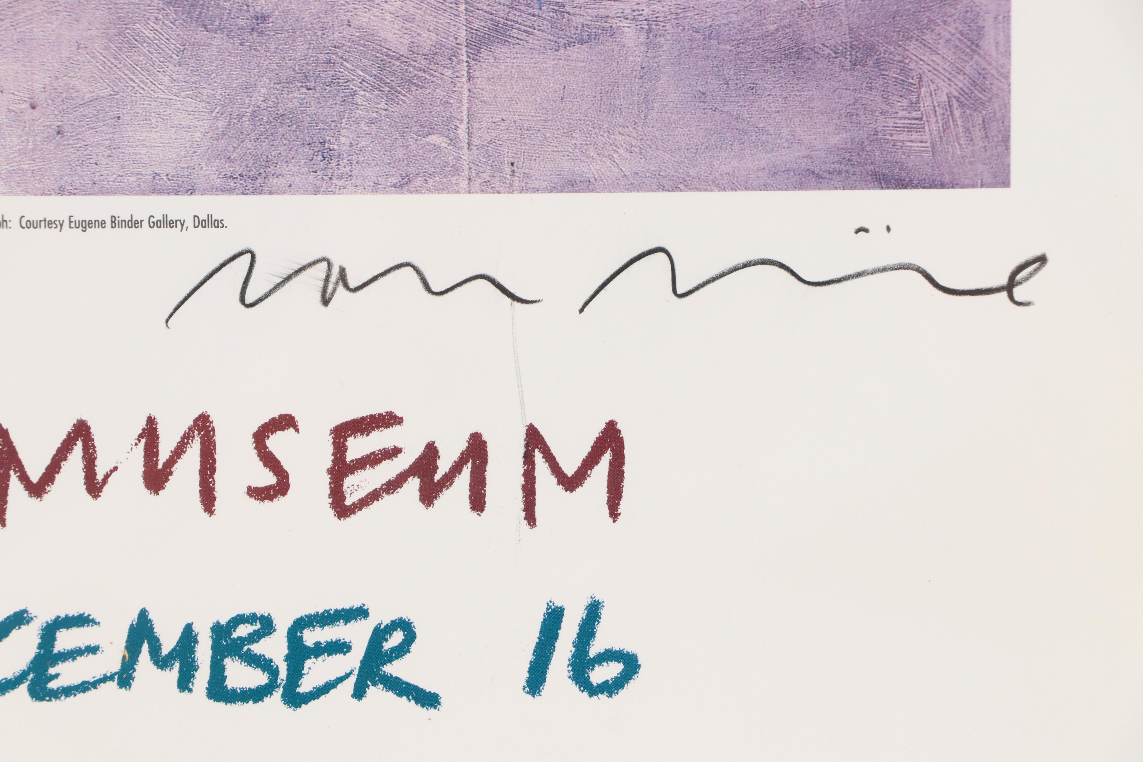 Dan Rizzie Offset Lithograph Kimbell Art Museum Exhibition Poster