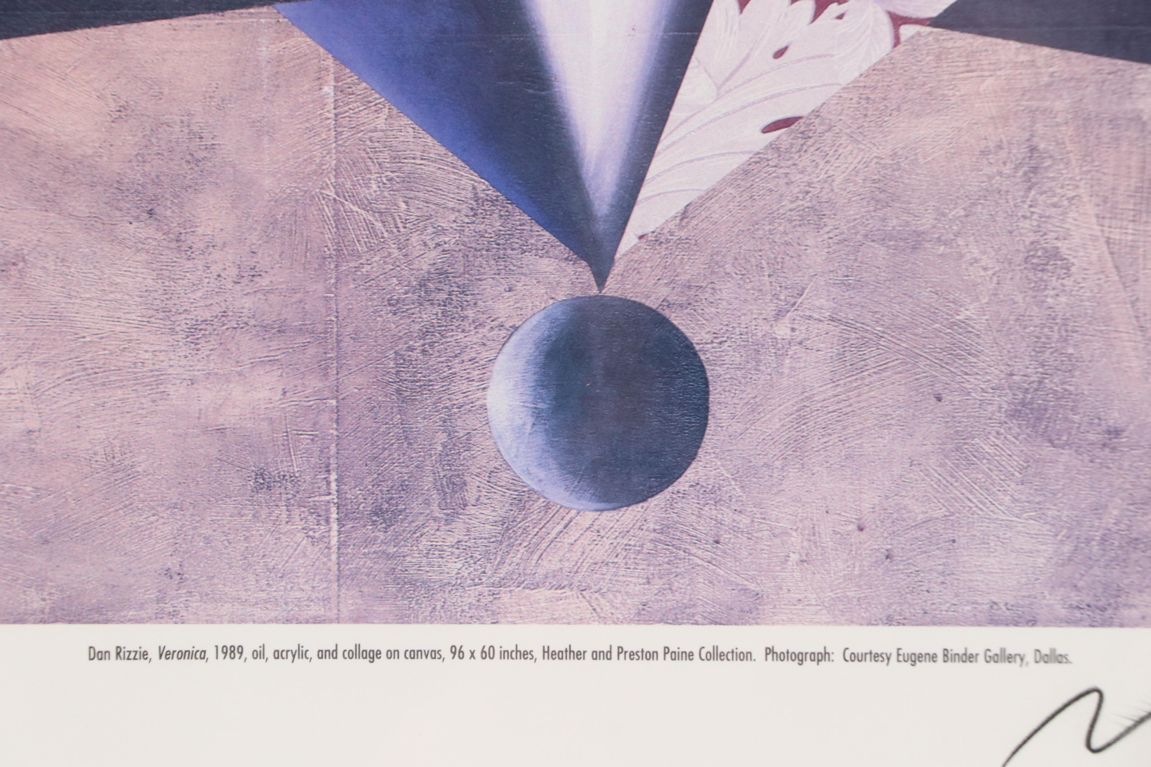 Dan Rizzie Offset Lithograph Kimbell Art Museum Exhibition Poster