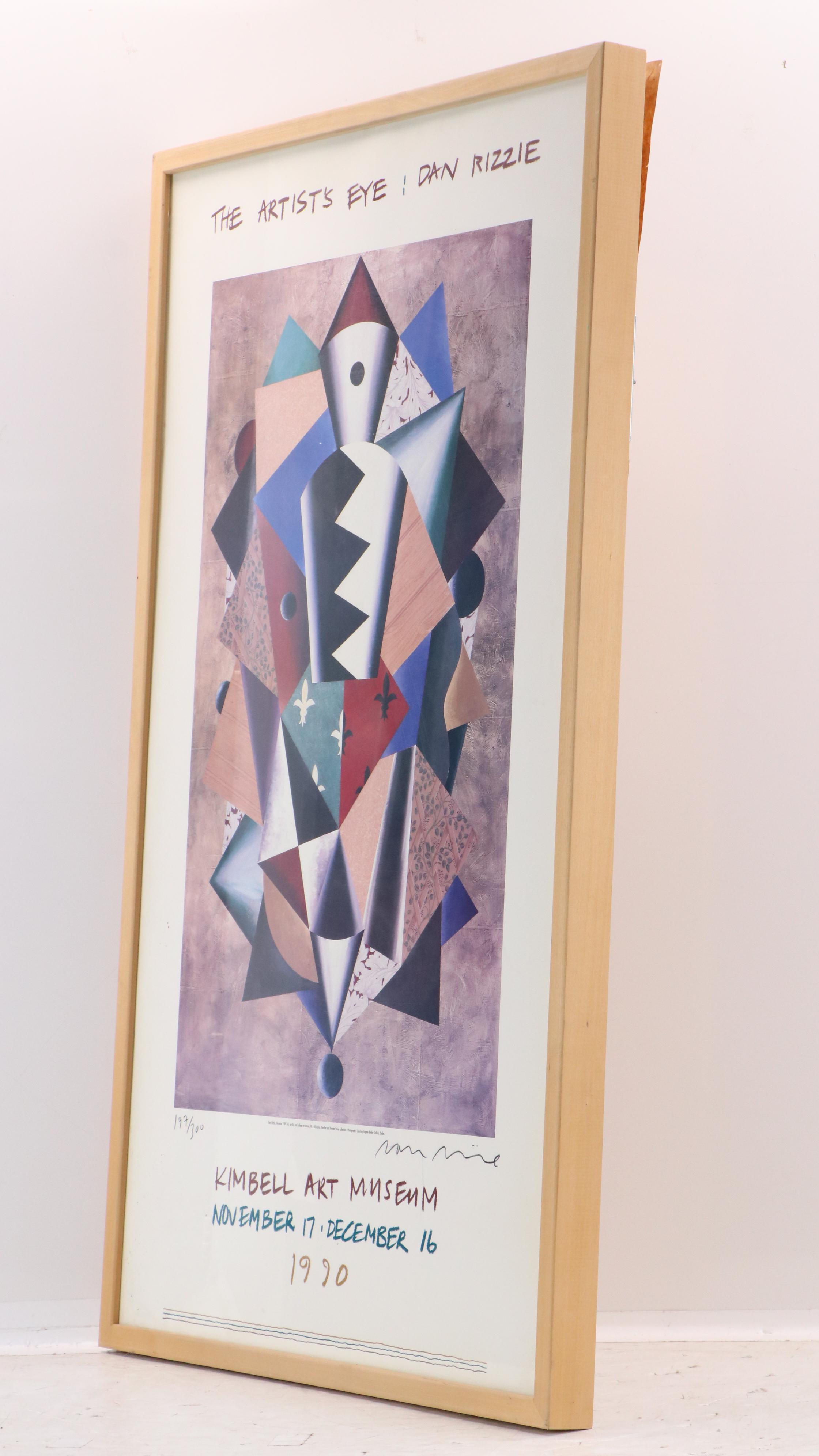 Dan Rizzie Offset Lithograph Kimbell Art Museum Exhibition Poster