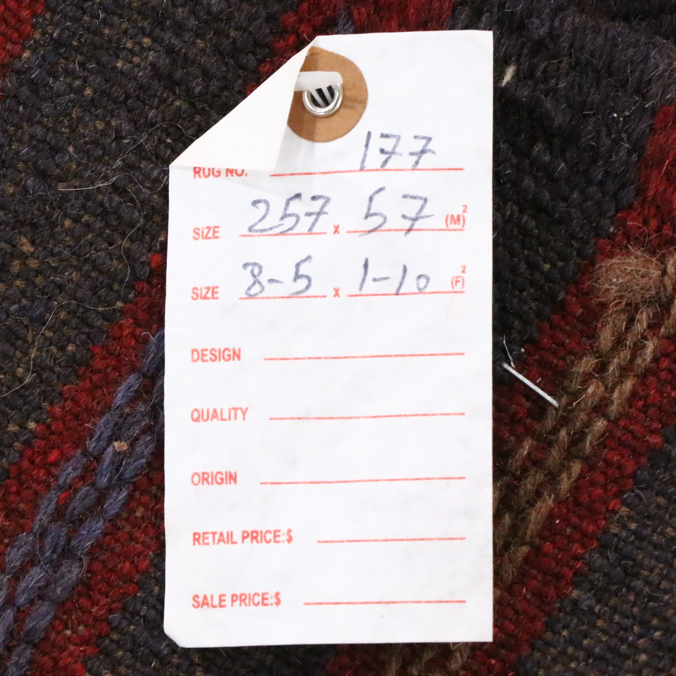 2' x 8'7 Hand-Knotted Afghan Mashwani Carpet Runner