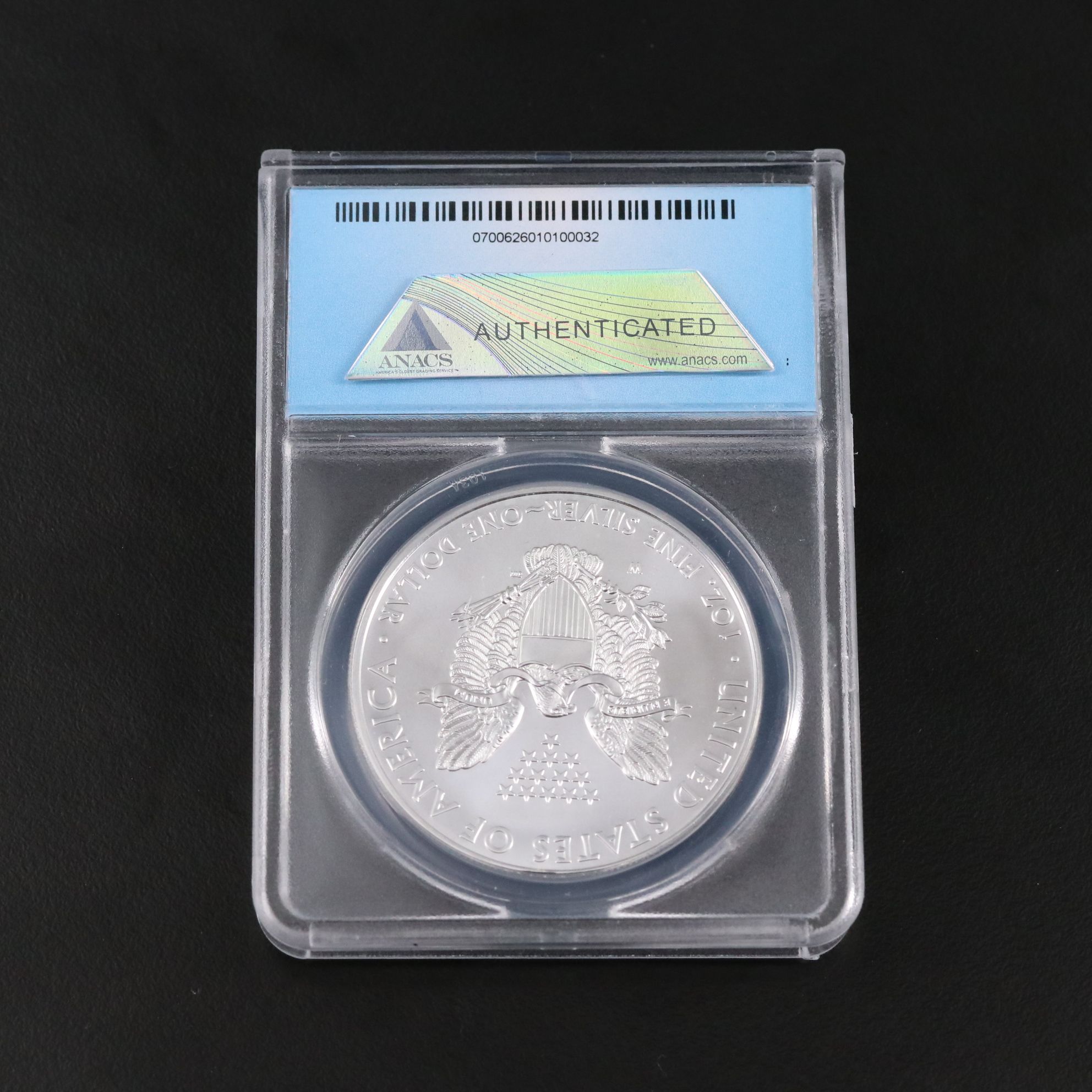 ANACS Graded SP70 Satin Finish 2011-W $1 U.S. Silver Eagle