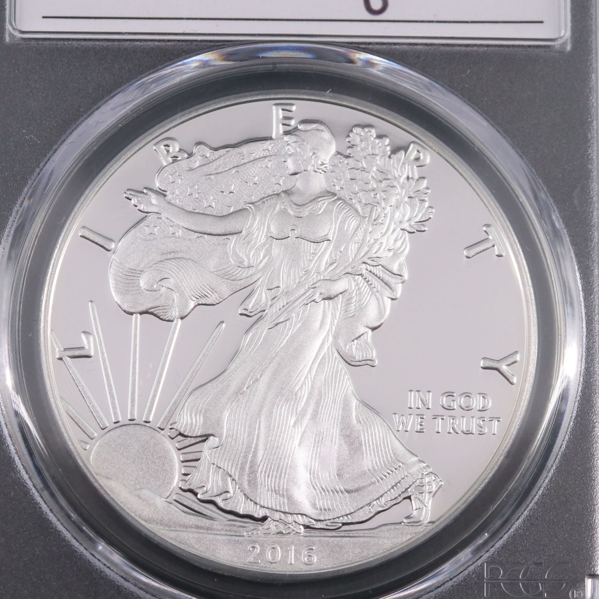PCGS Graded PR70 DCAM 2016-W $1 Silver Eagle (Moy Signed)