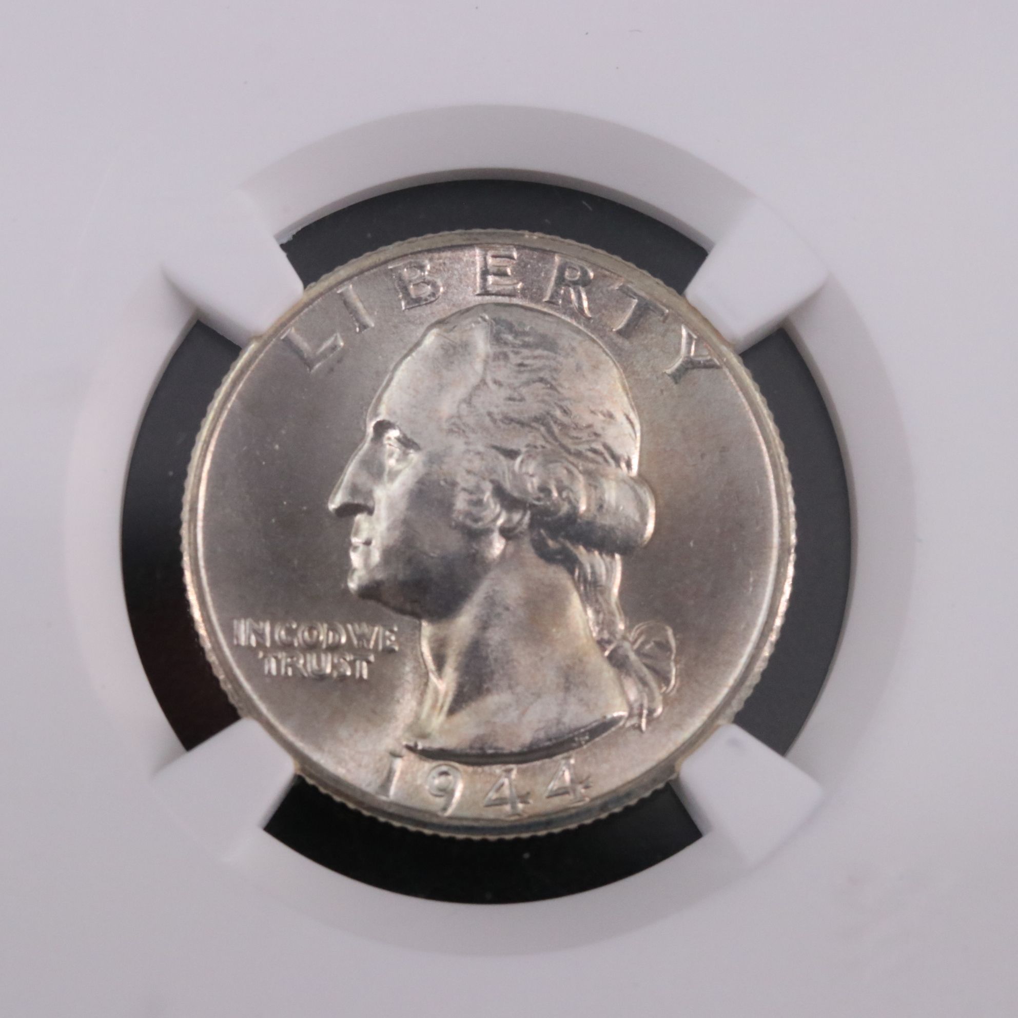 NGC Graded MS66 1944-D George Washington Silver Quarter