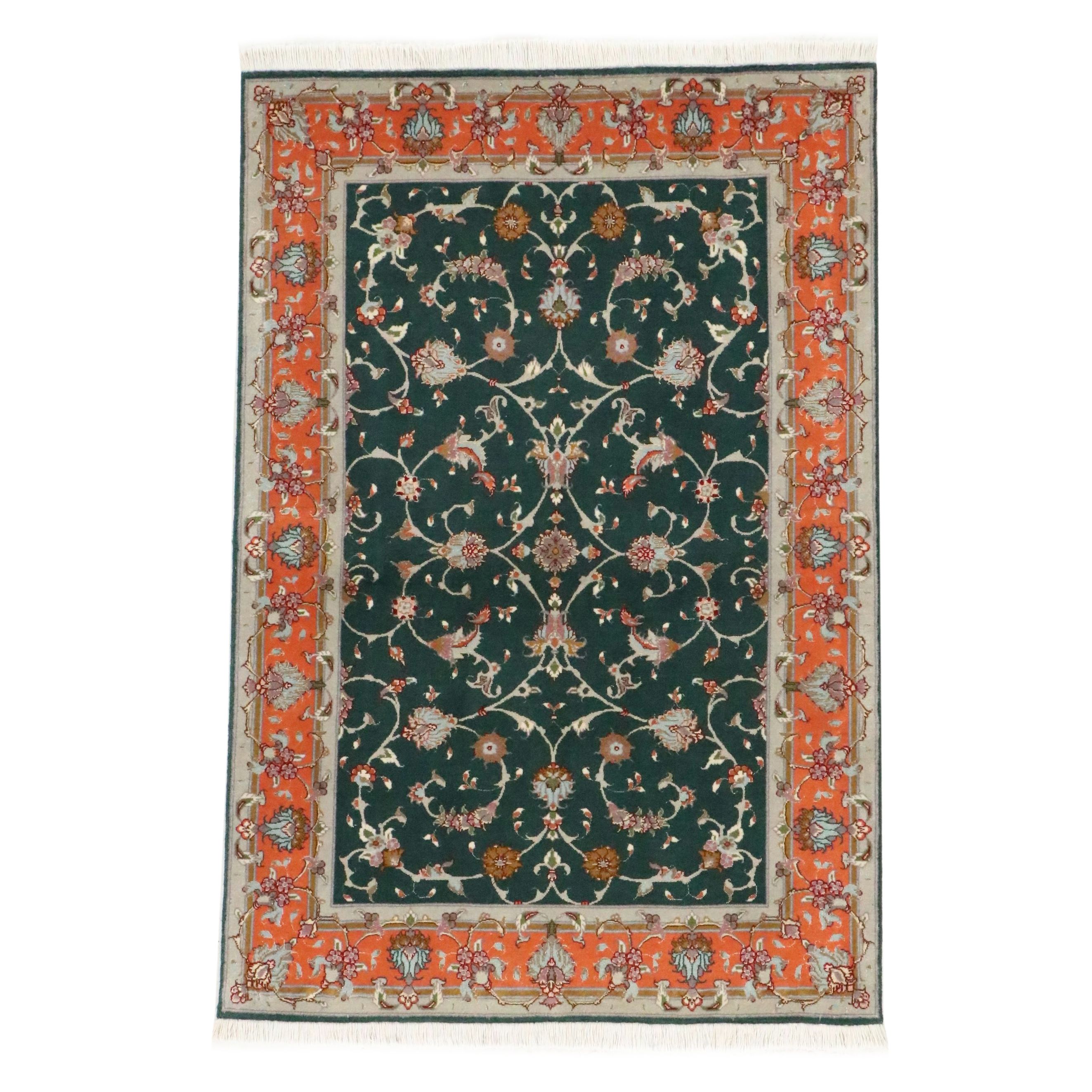 3'3 x 5'1 Hand-Knotted Persian Tabriz Area Rug