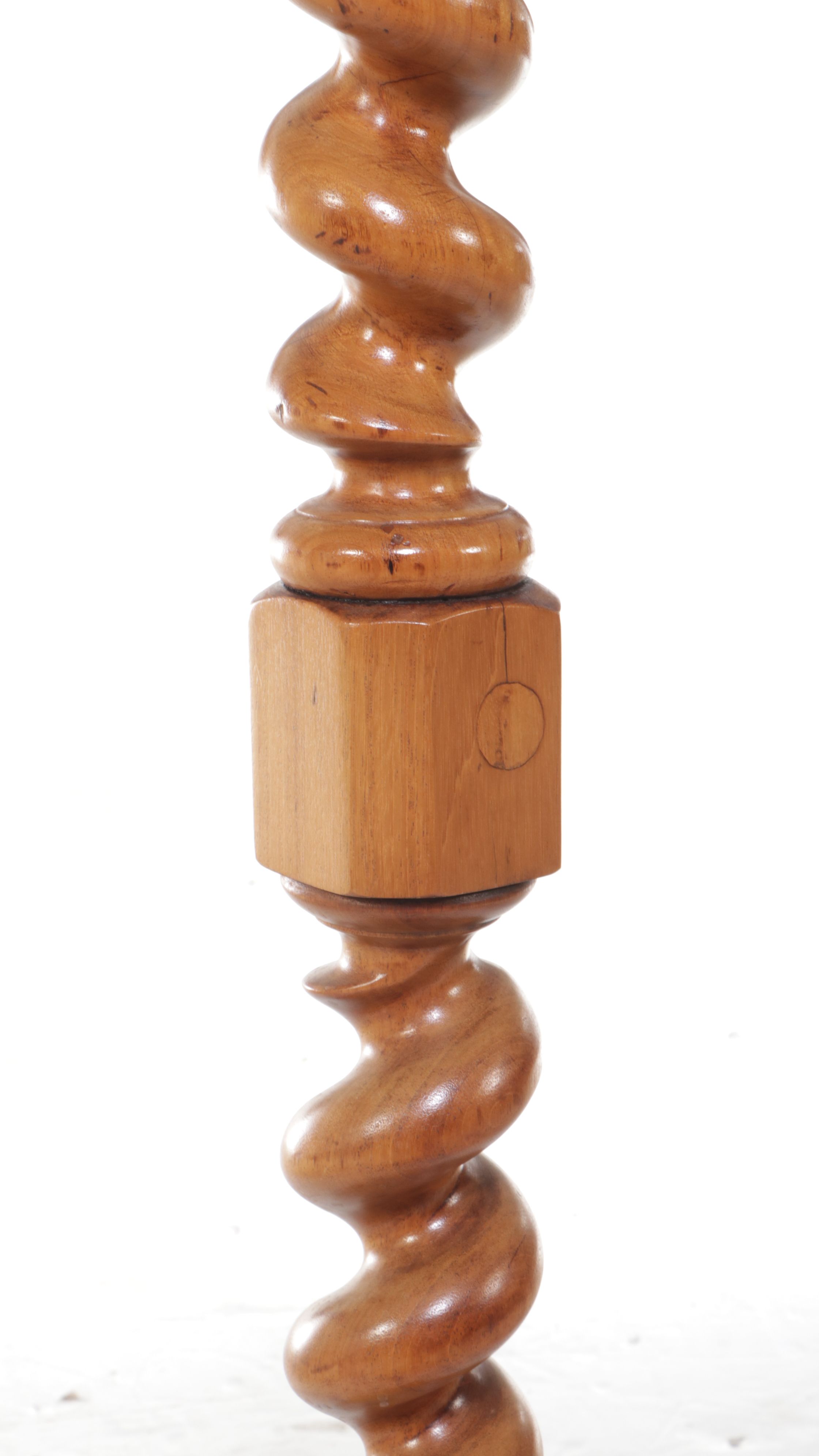 Victorian Style Maple Barley Twist Candlestand