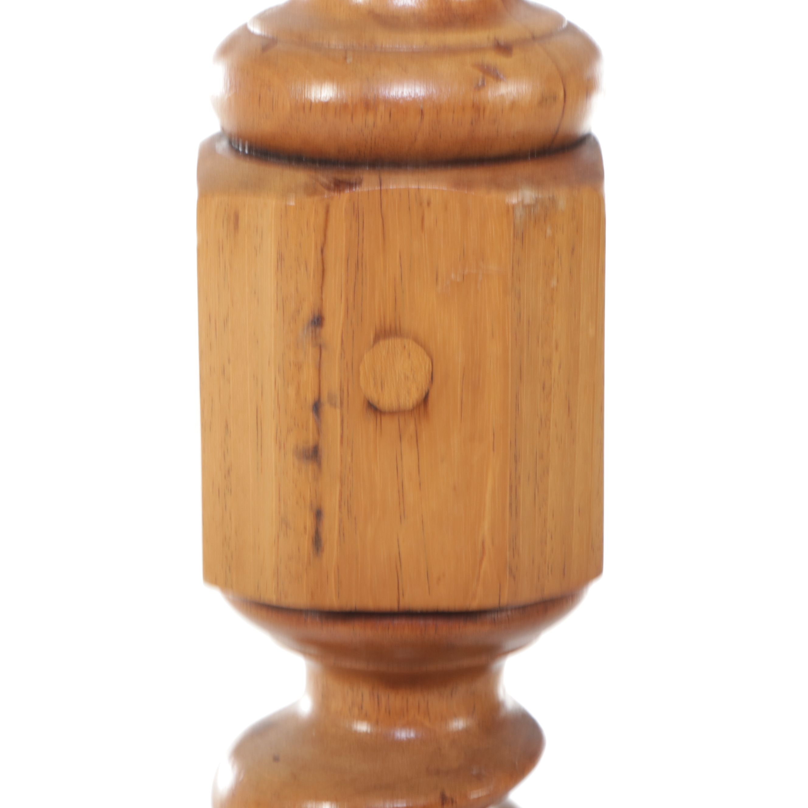 Victorian Style Maple Barley Twist Candlestand