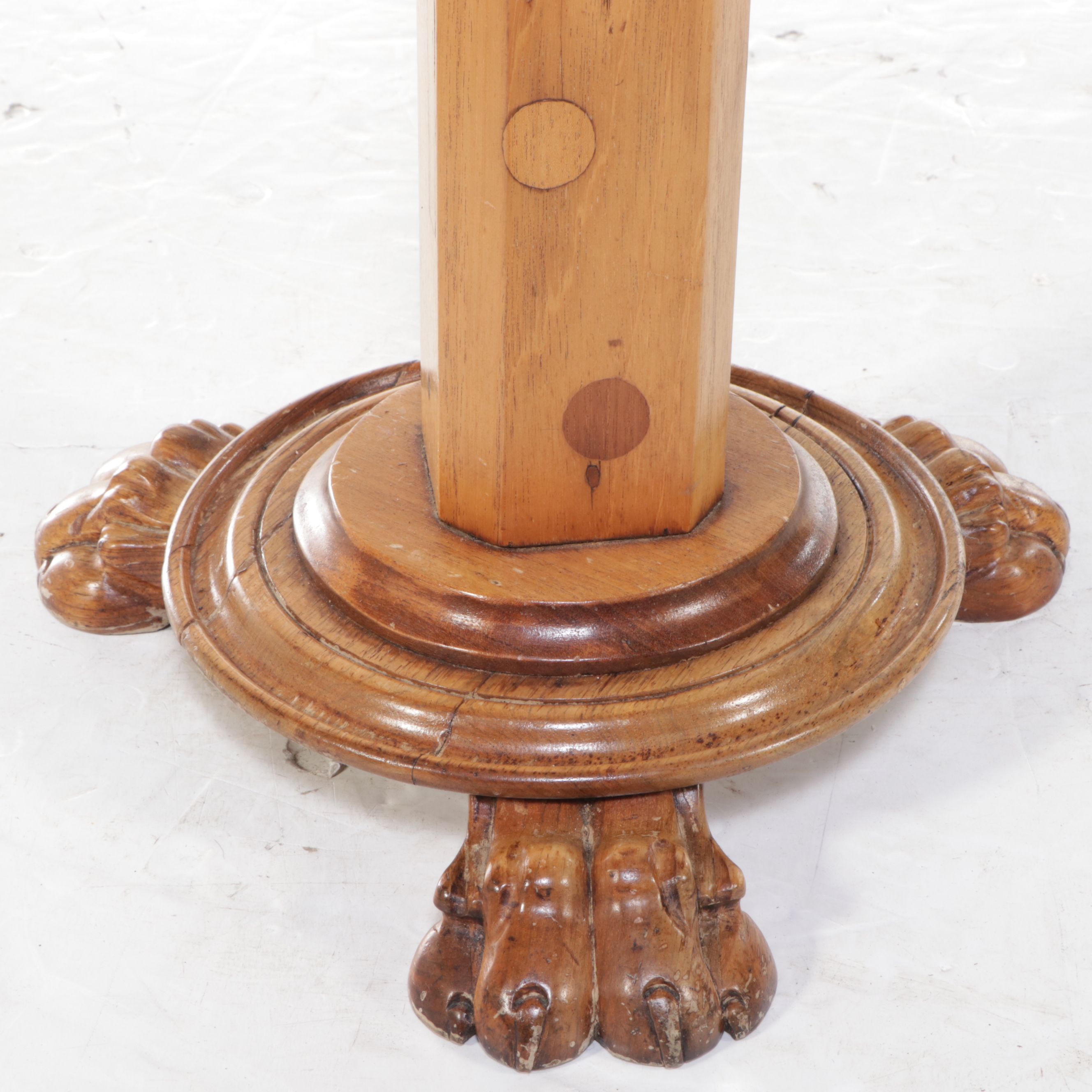 Victorian Style Maple Barley Twist Candlestand
