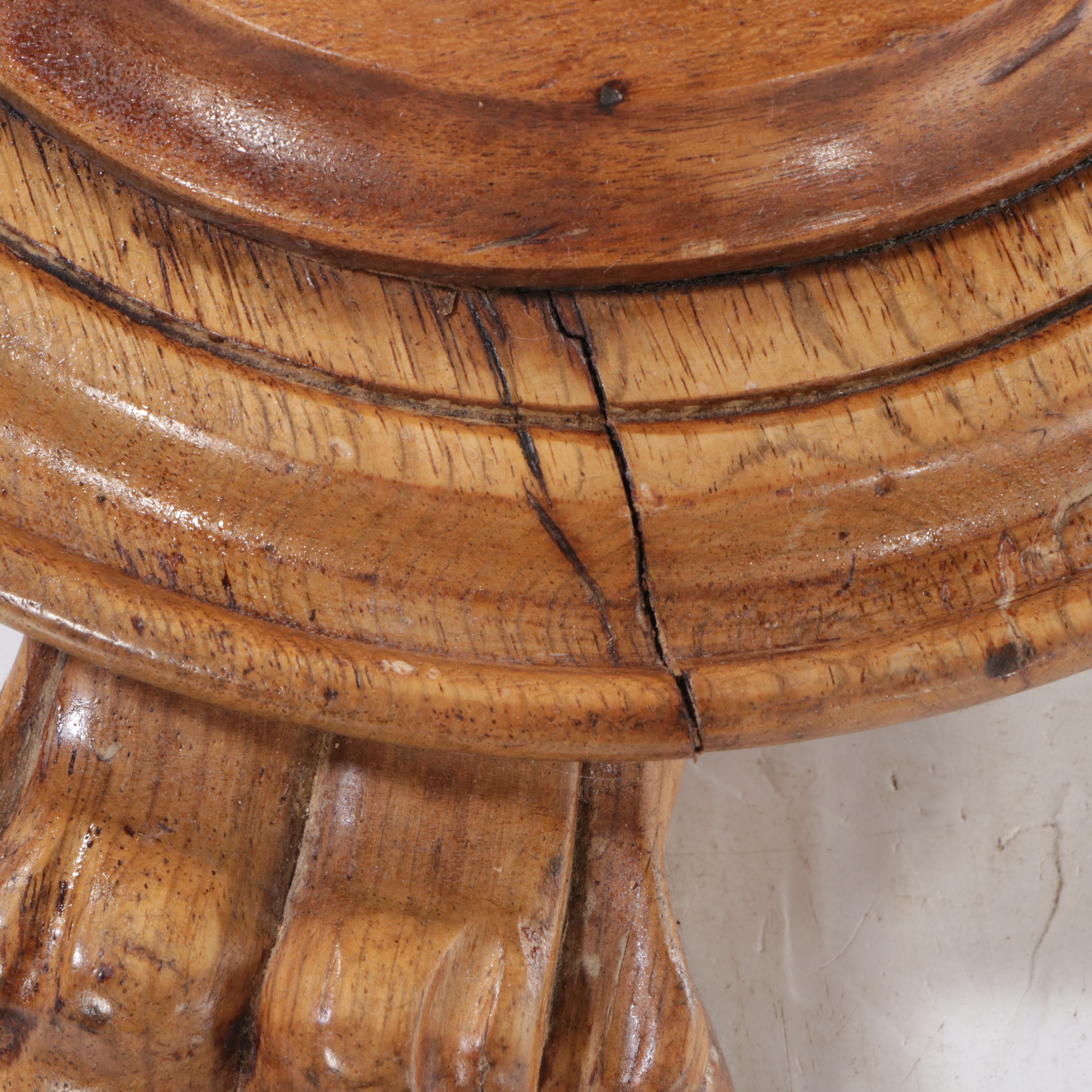 Victorian Style Maple Barley Twist Candlestand