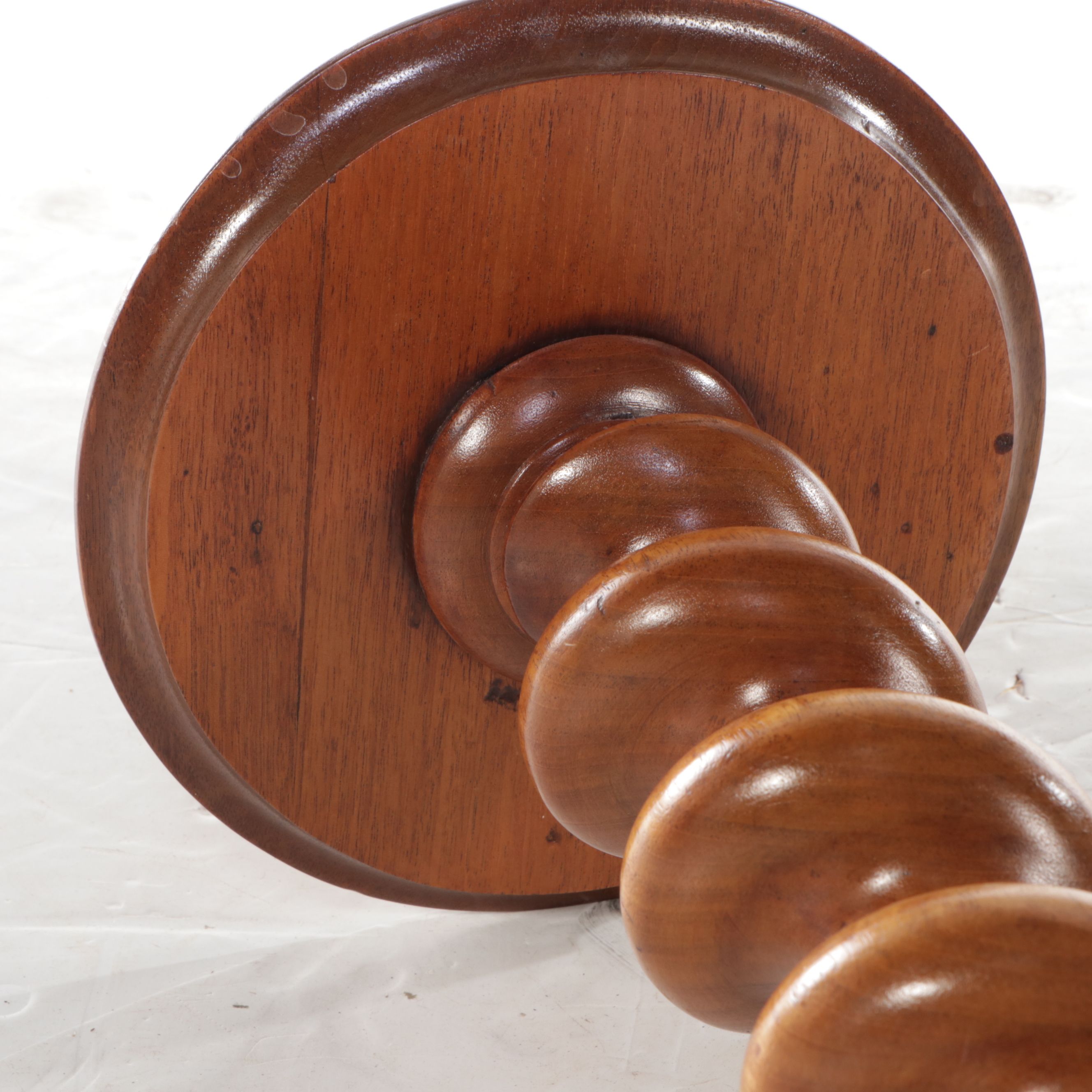 Victorian Style Maple Barley Twist Candlestand