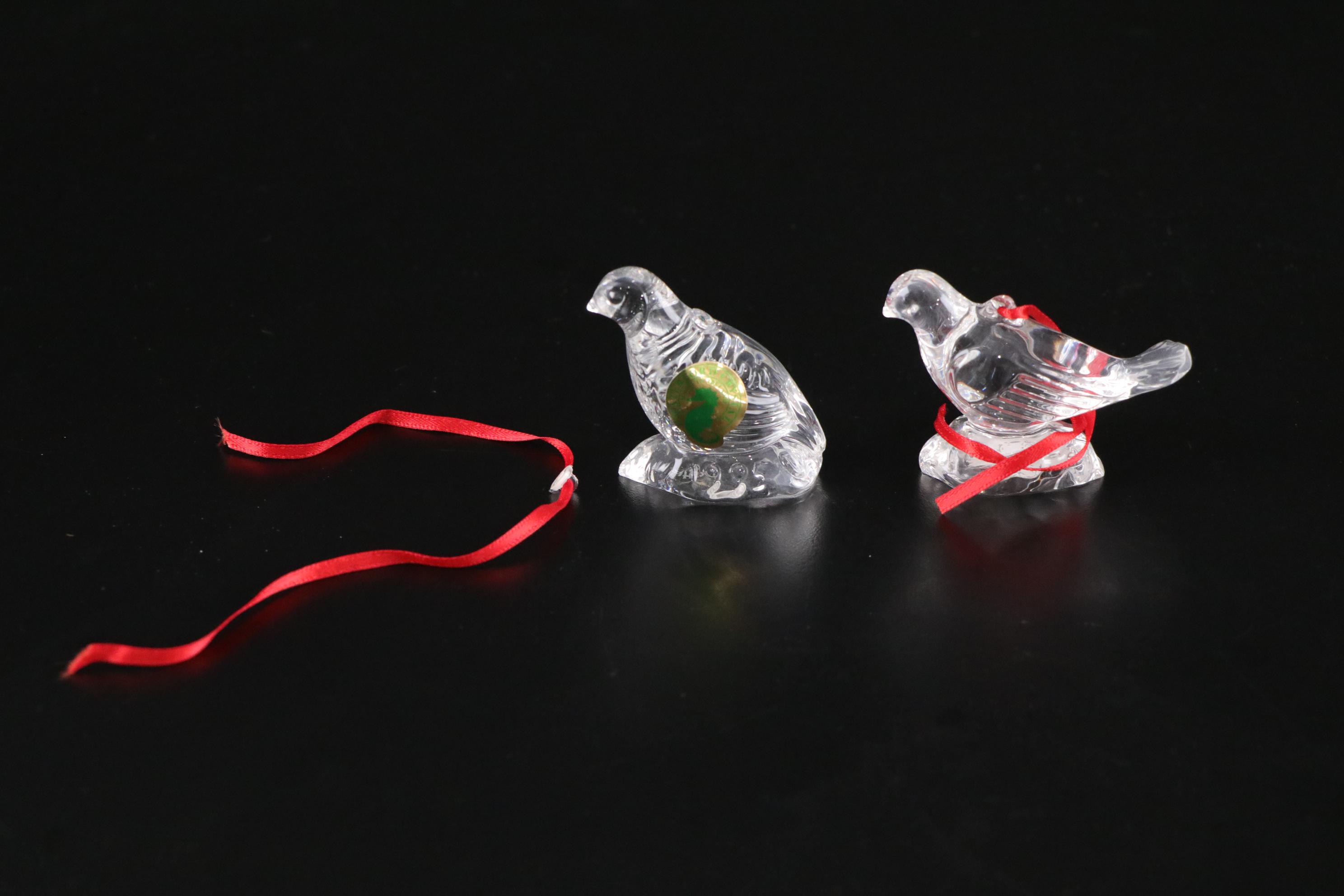 Waterford and Marquise "12 Days of Christmas" Crystal Ornaments