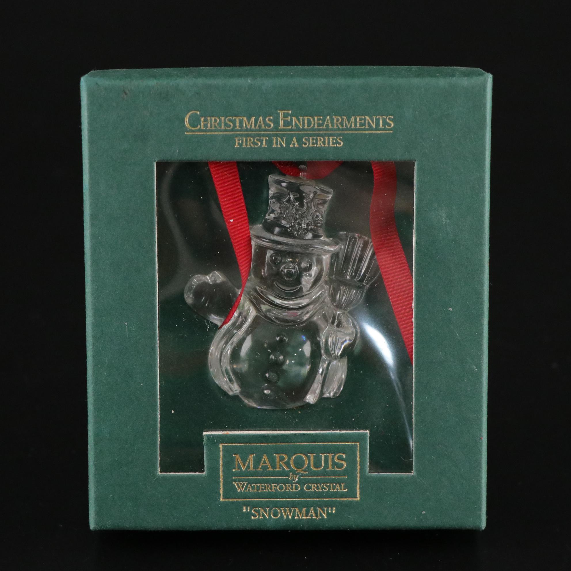Waterford and Marquise "12 Days of Christmas" Crystal Ornaments