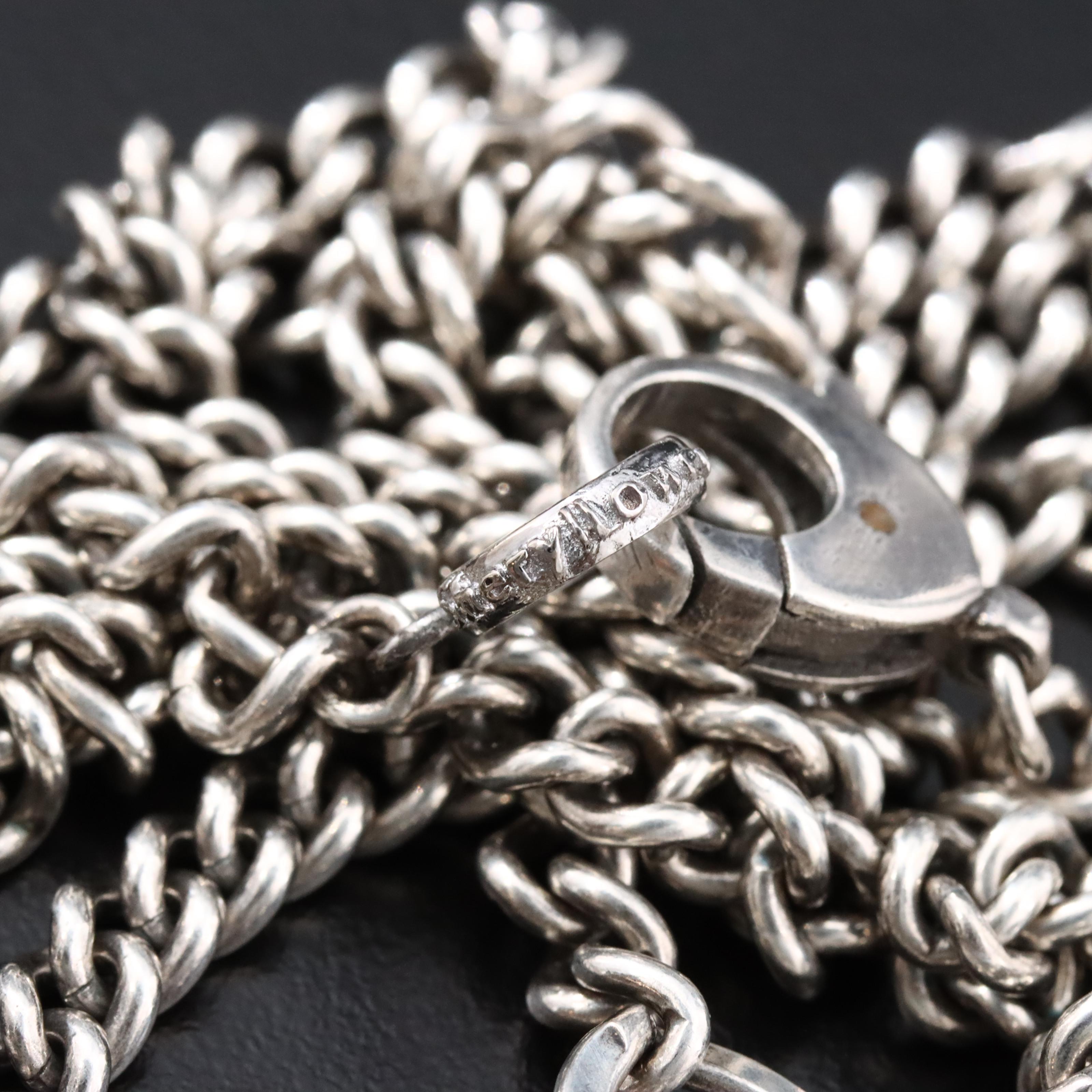 Sheryl Lowe Sterling Tourmaline and Diamond Pavé Necklace