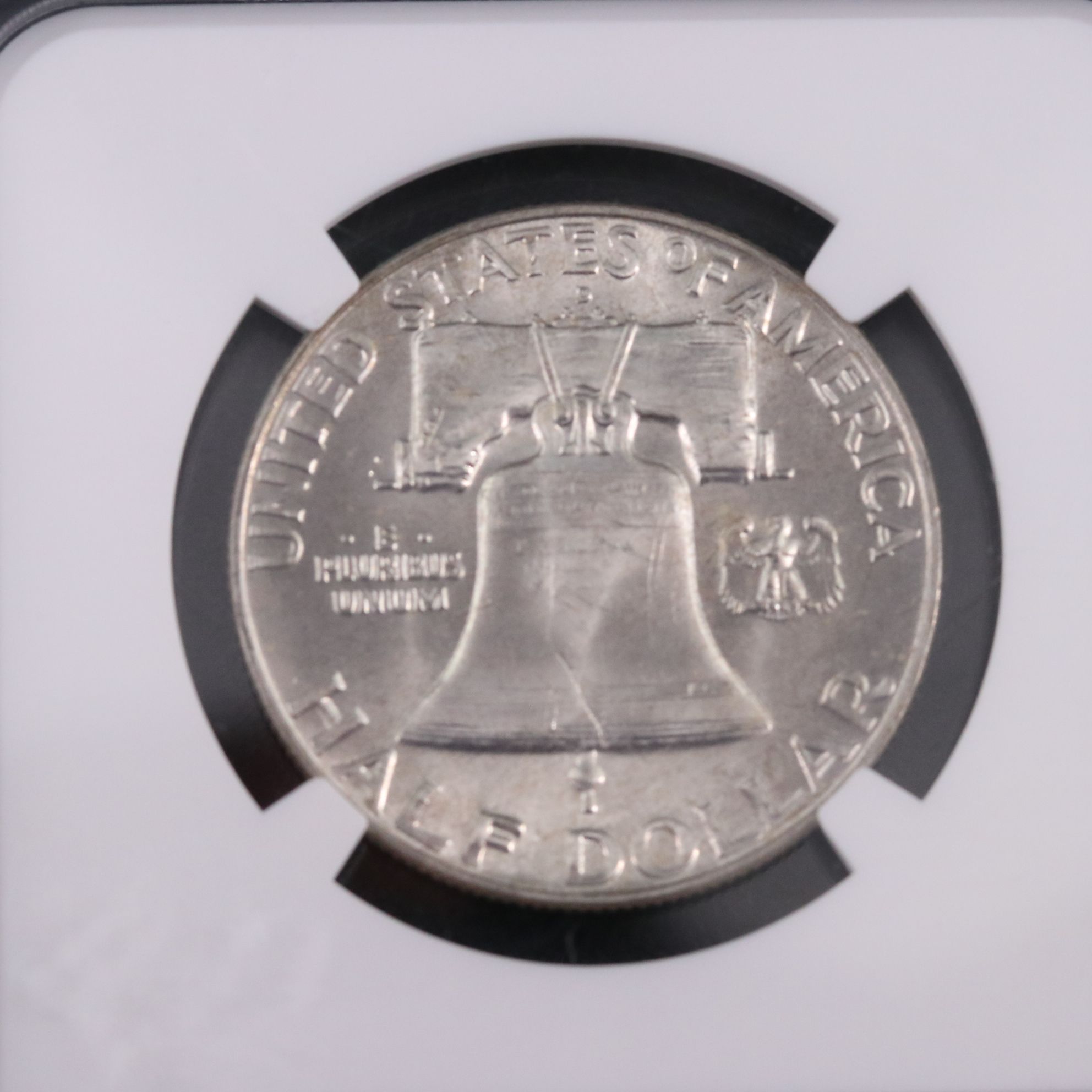 NGC Graded MS64 FBL 1957-D Franklin Silver Half Dollar