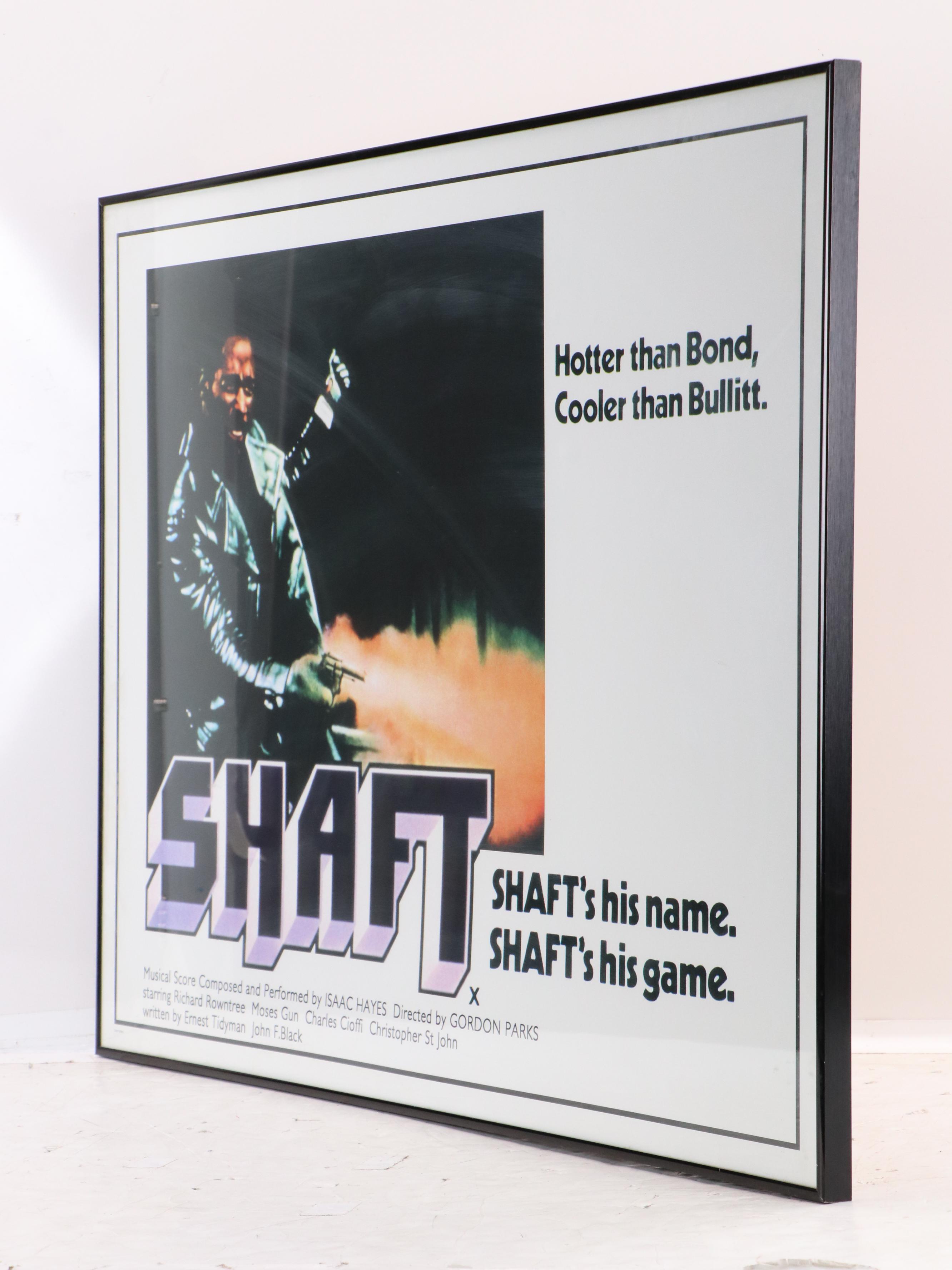 Gothic Posters Offset Lithographic Reproduction "Shaft" Movie Poster