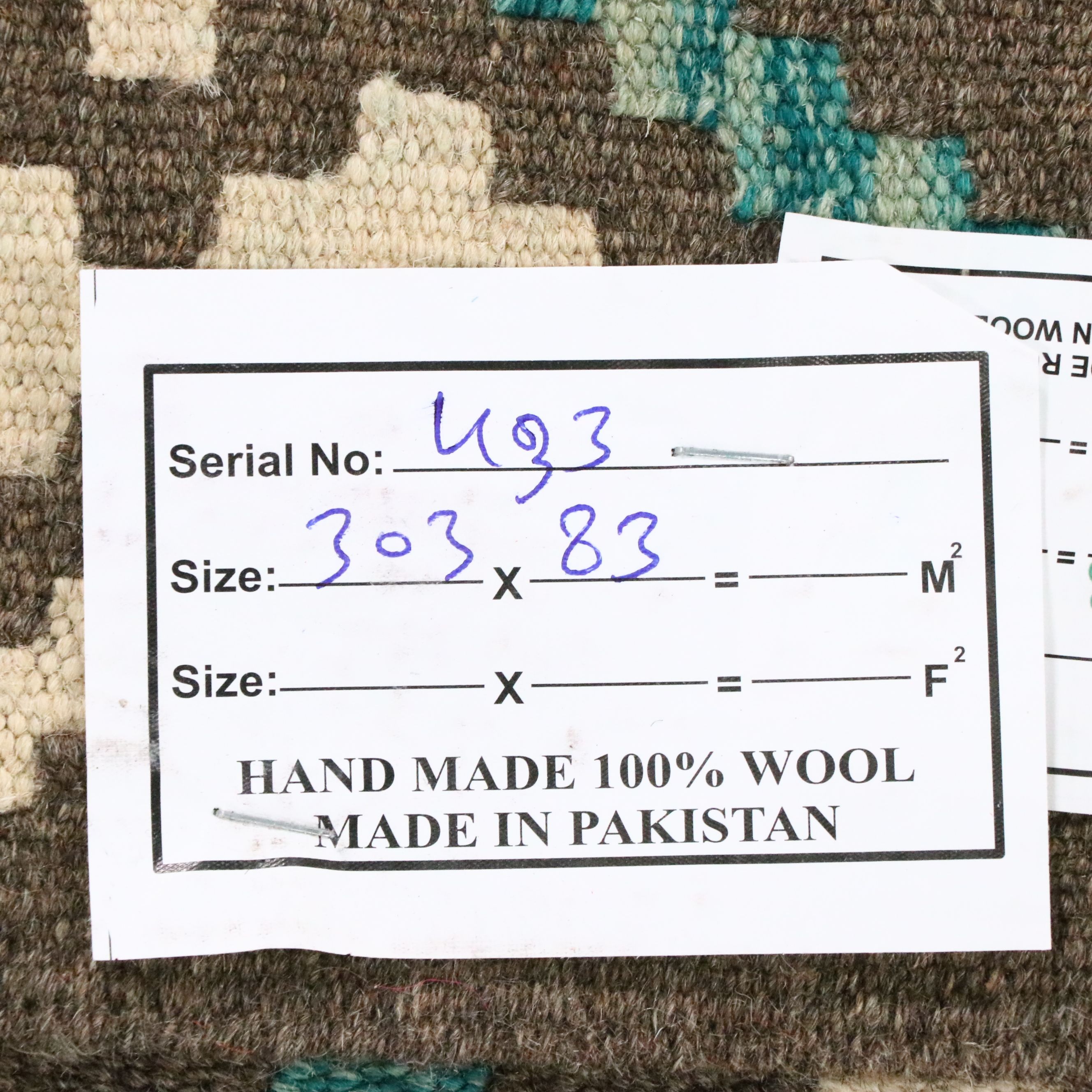 2'9 x 10' Handwoven Pakistan Kilim Carpet Runner