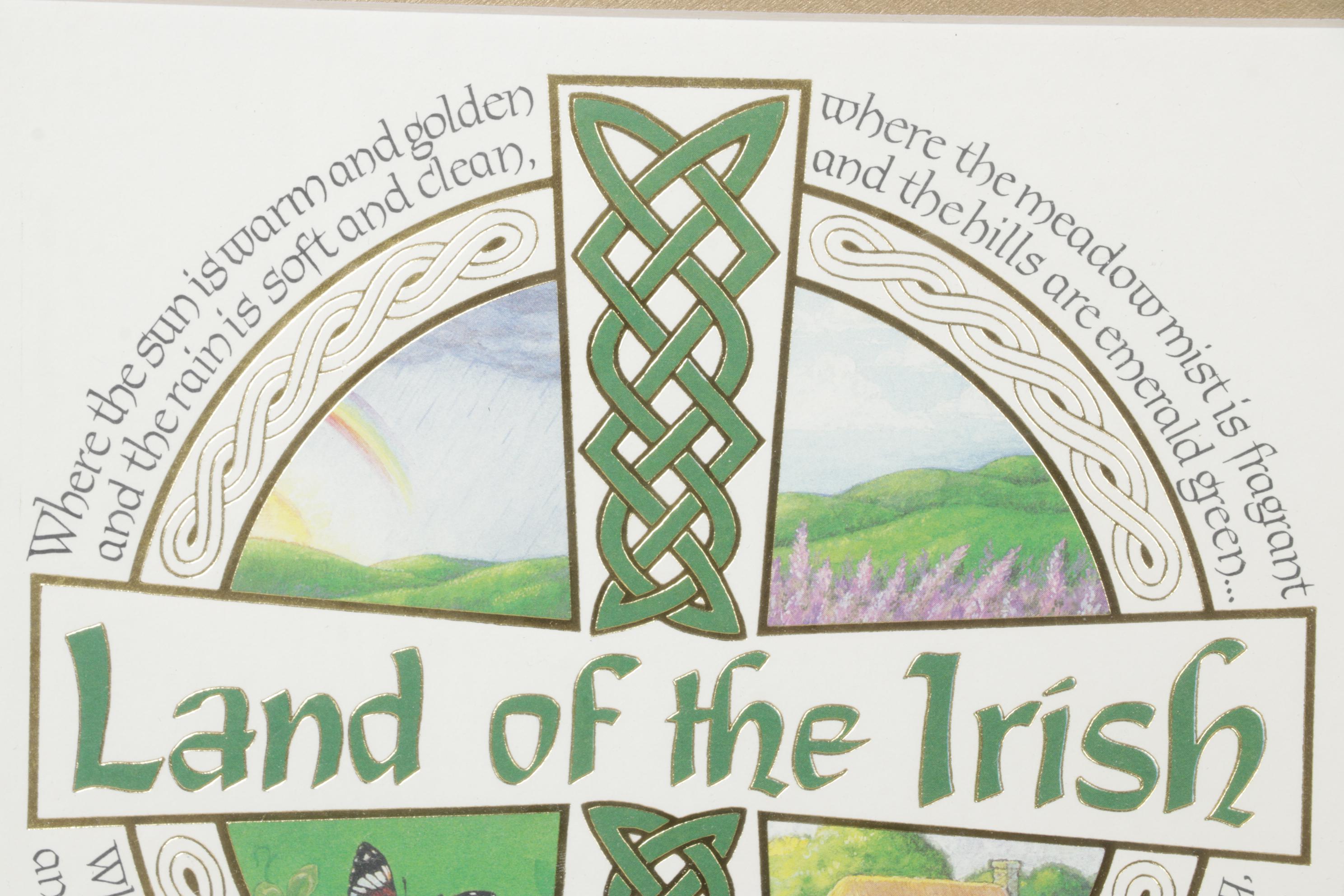 "Land of the Irish" Embossed Print