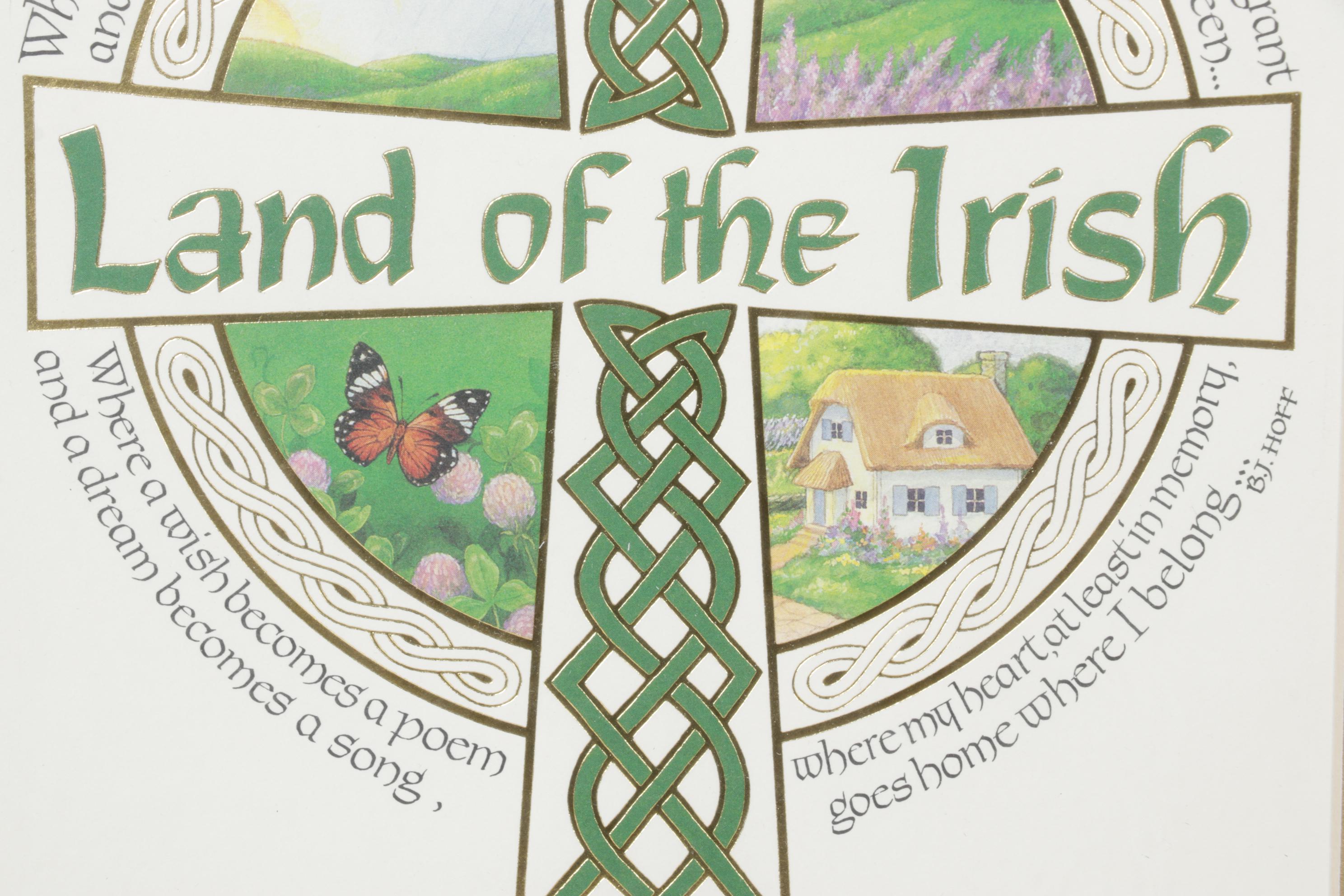 "Land of the Irish" Embossed Print