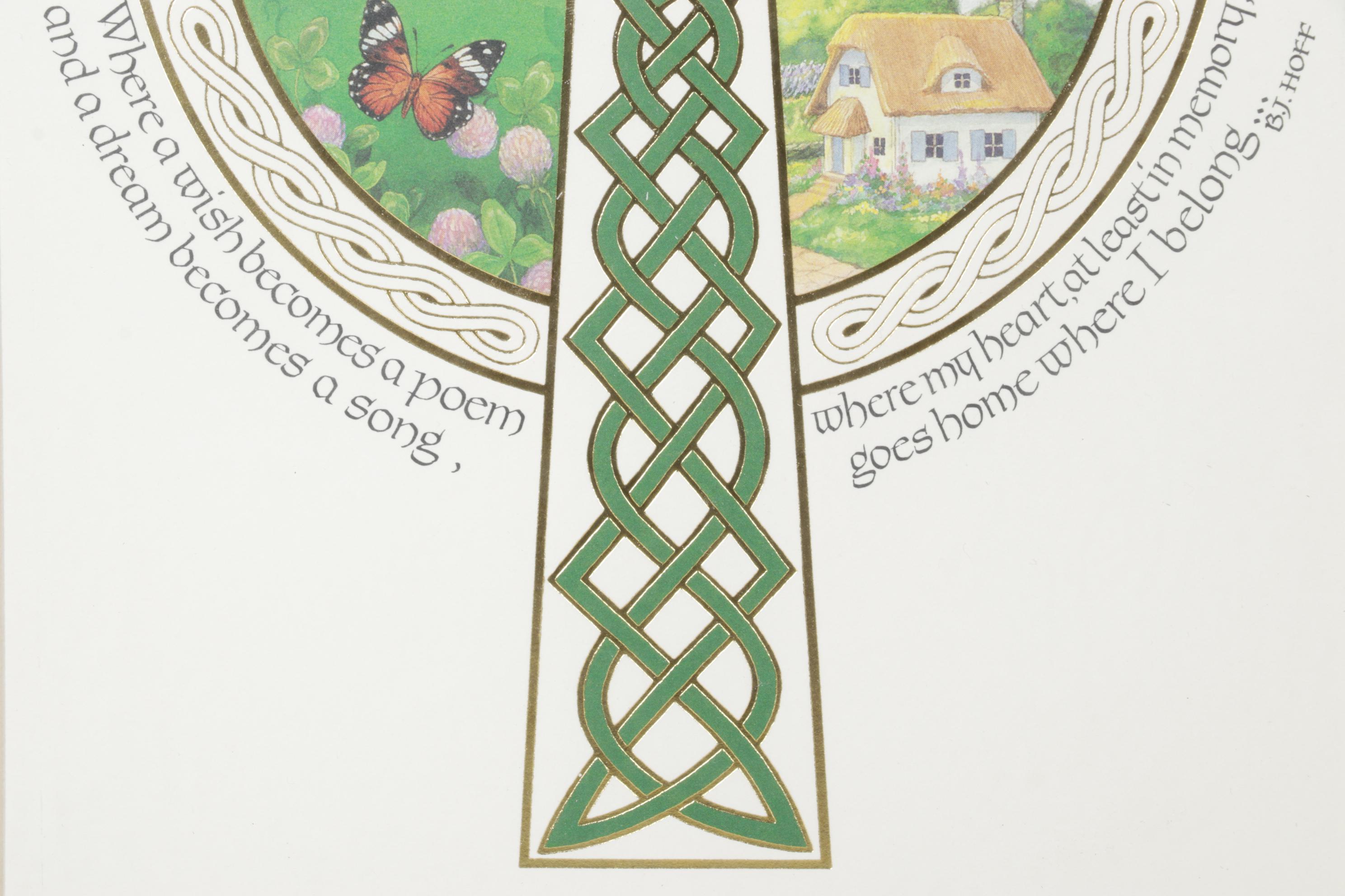 "Land of the Irish" Embossed Print